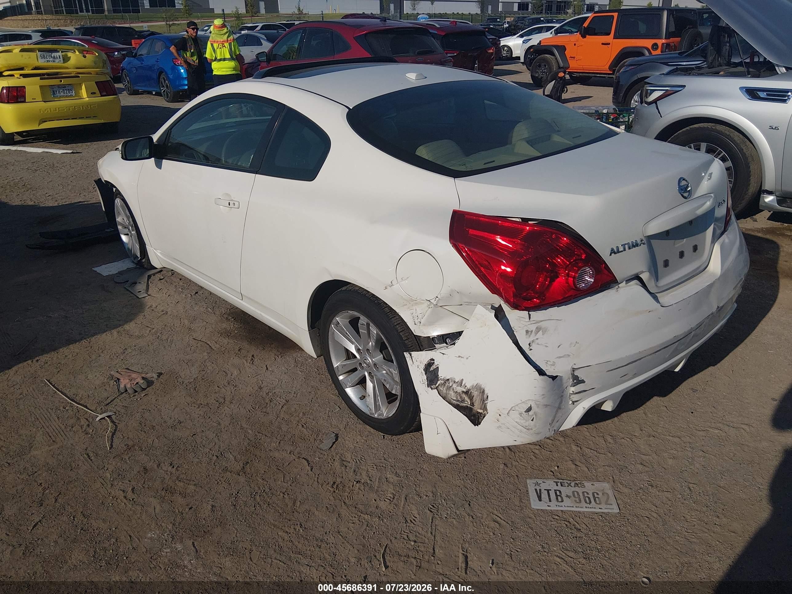2010 Nissan Altima 2.5 S Белый vin: 1N4AL2EP9AC164558
