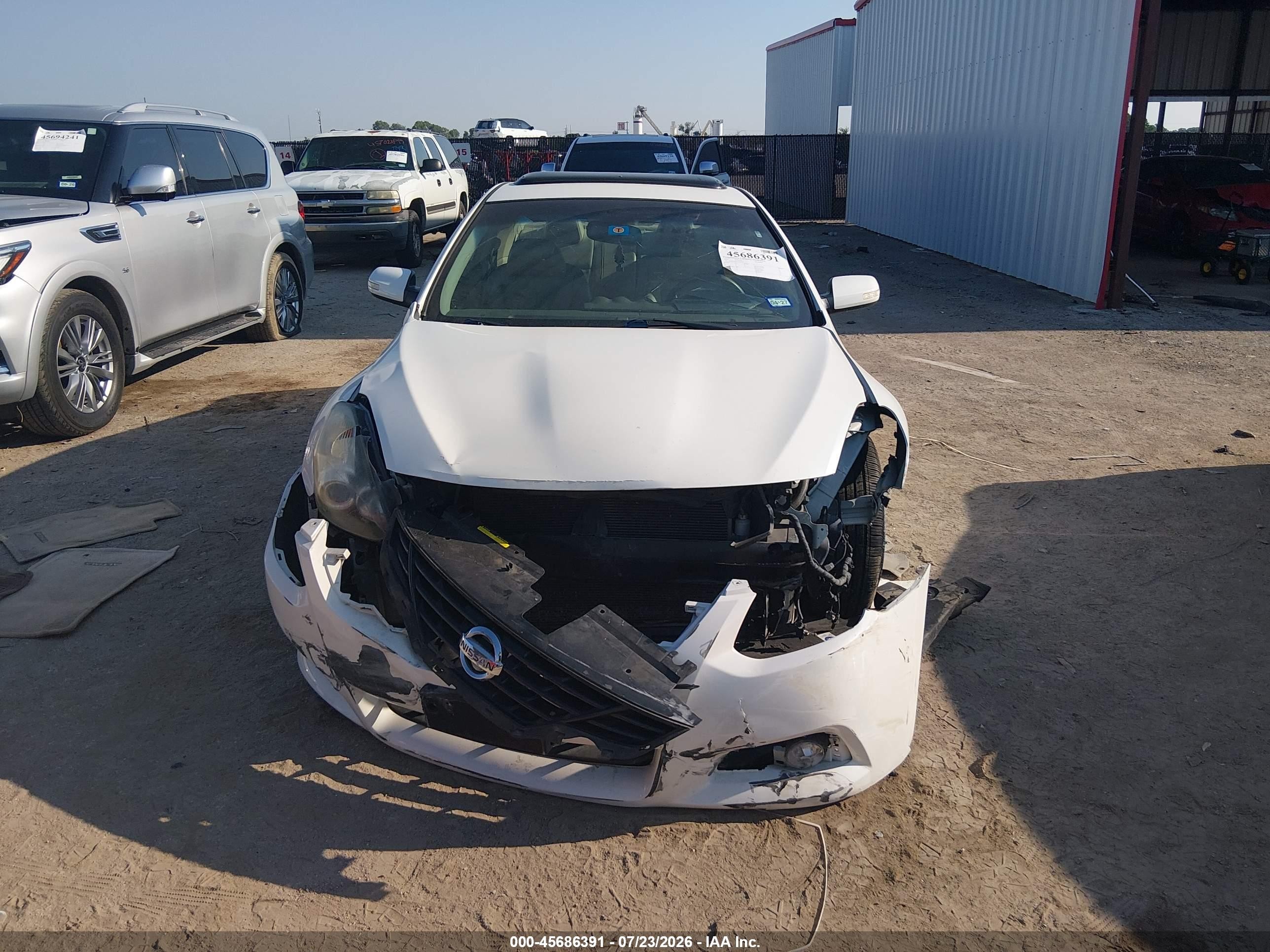 2010 Nissan Altima 2.5 S Белый vin: 1N4AL2EP9AC164558