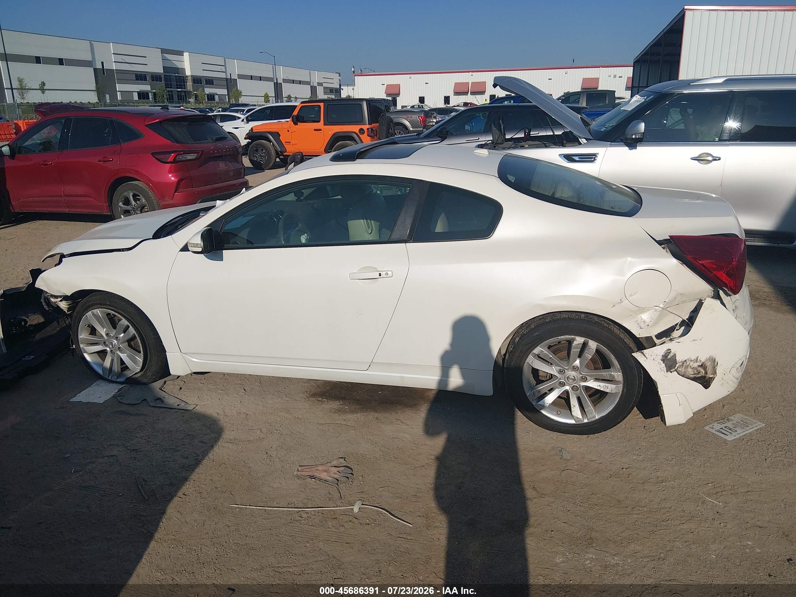 2010 Nissan Altima 2.5 S Белый vin: 1N4AL2EP9AC164558