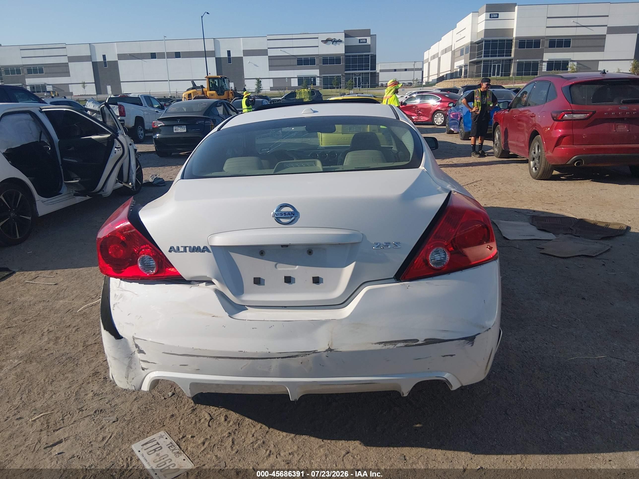 2010 Nissan Altima 2.5 S Белый vin: 1N4AL2EP9AC164558