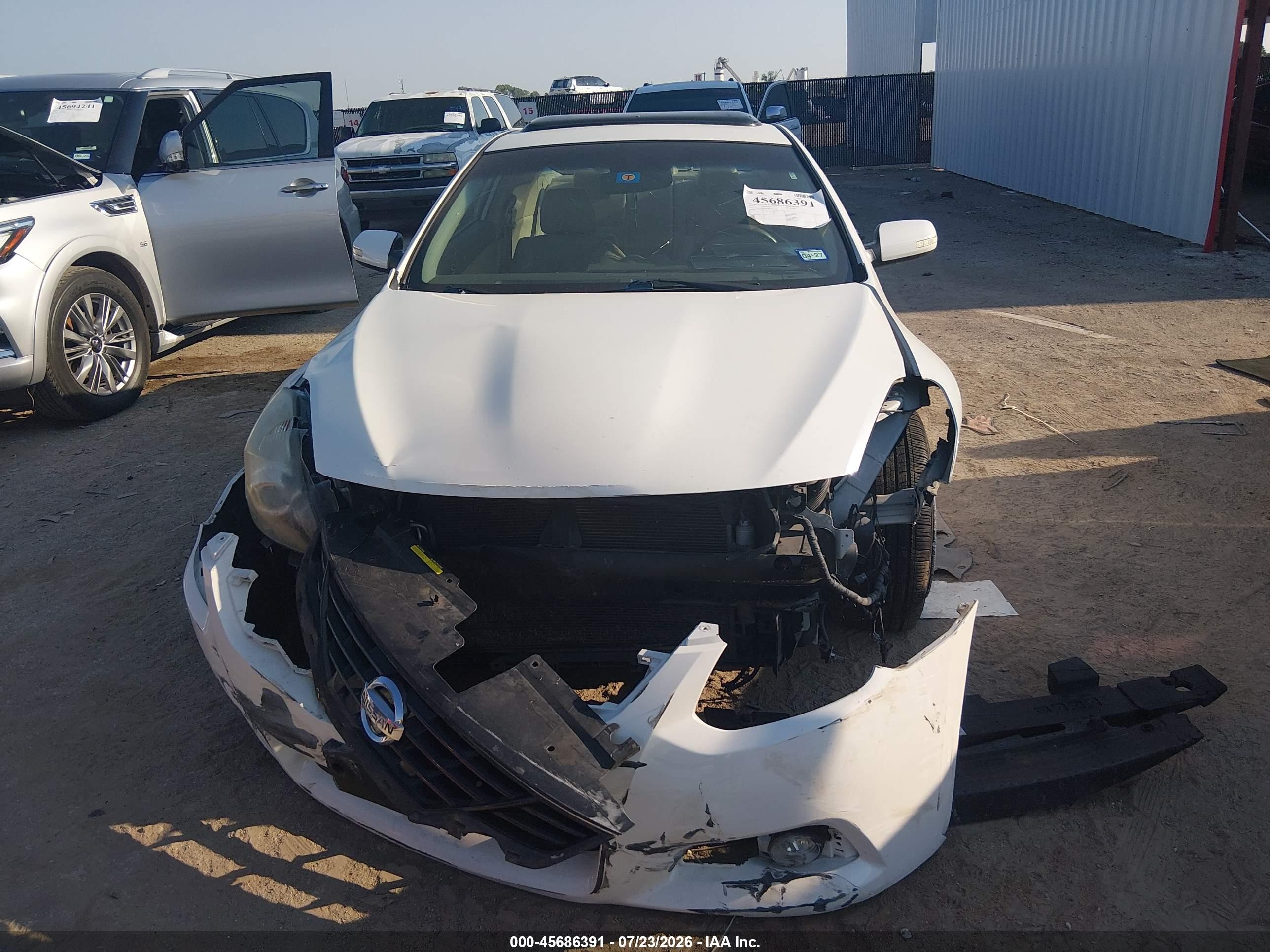 2010 Nissan Altima 2.5 S Белый vin: 1N4AL2EP9AC164558