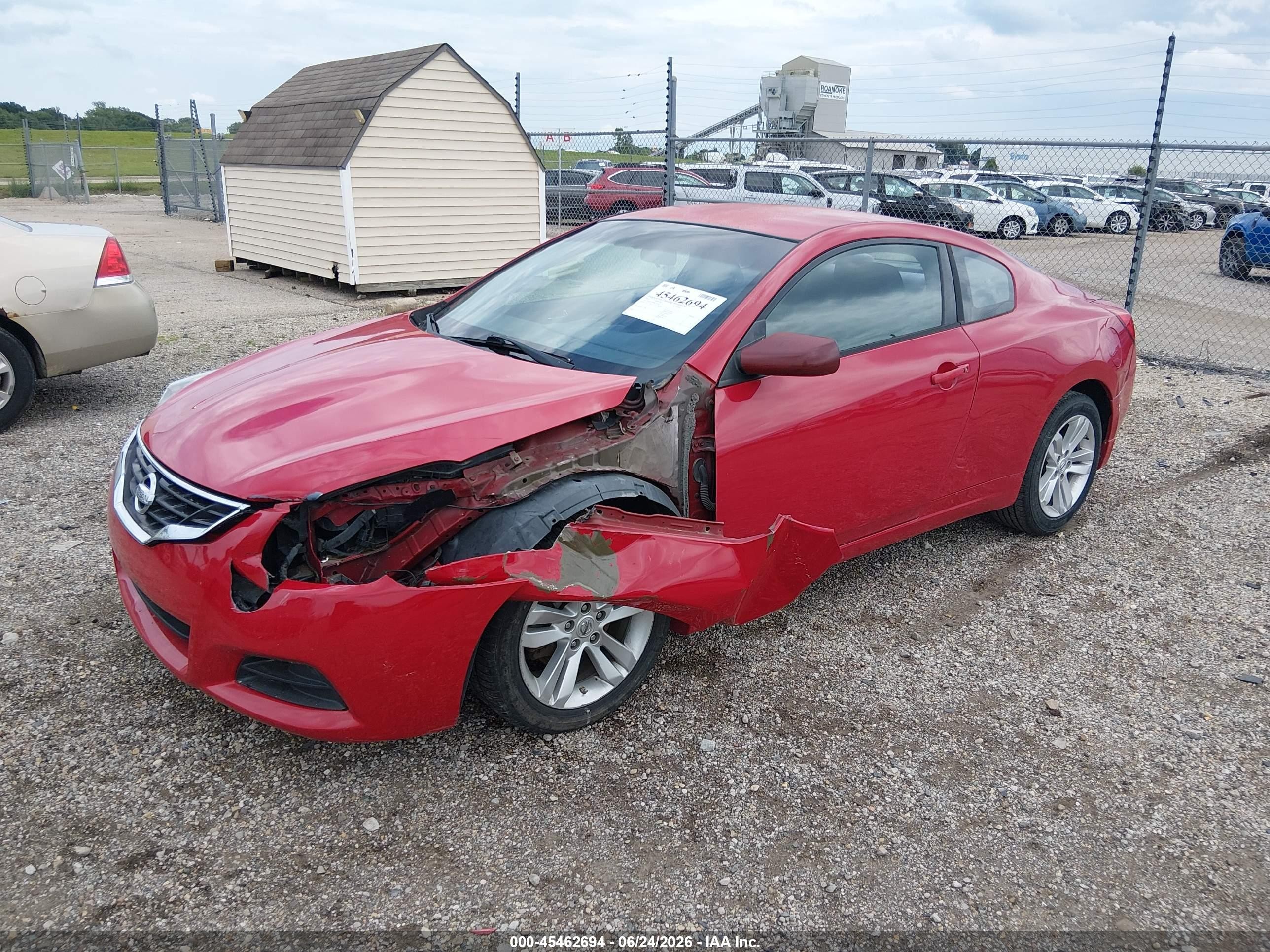 2011 Nissan Altima 2.5 S Red vin: 1N4AL2EP9BC137085