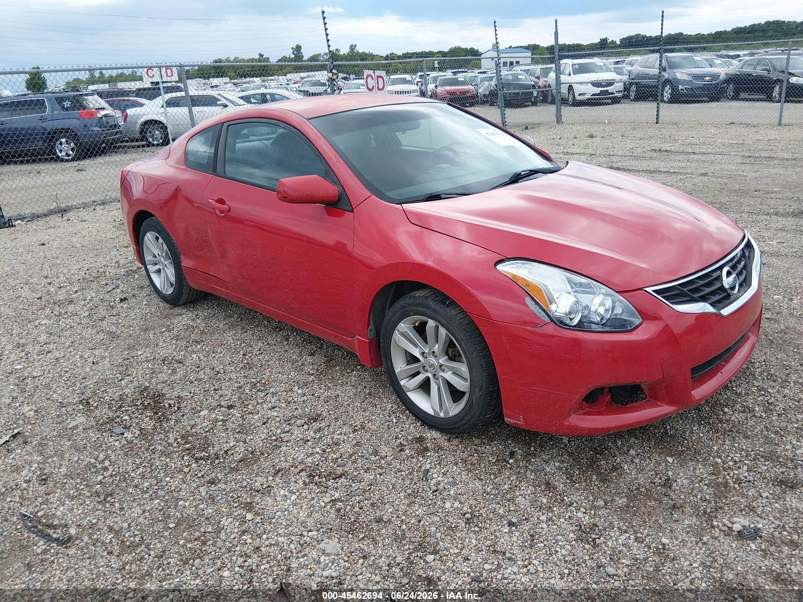2011 Nissan Altima 2.5 S Красный vin: 1N4AL2EP9BC137085