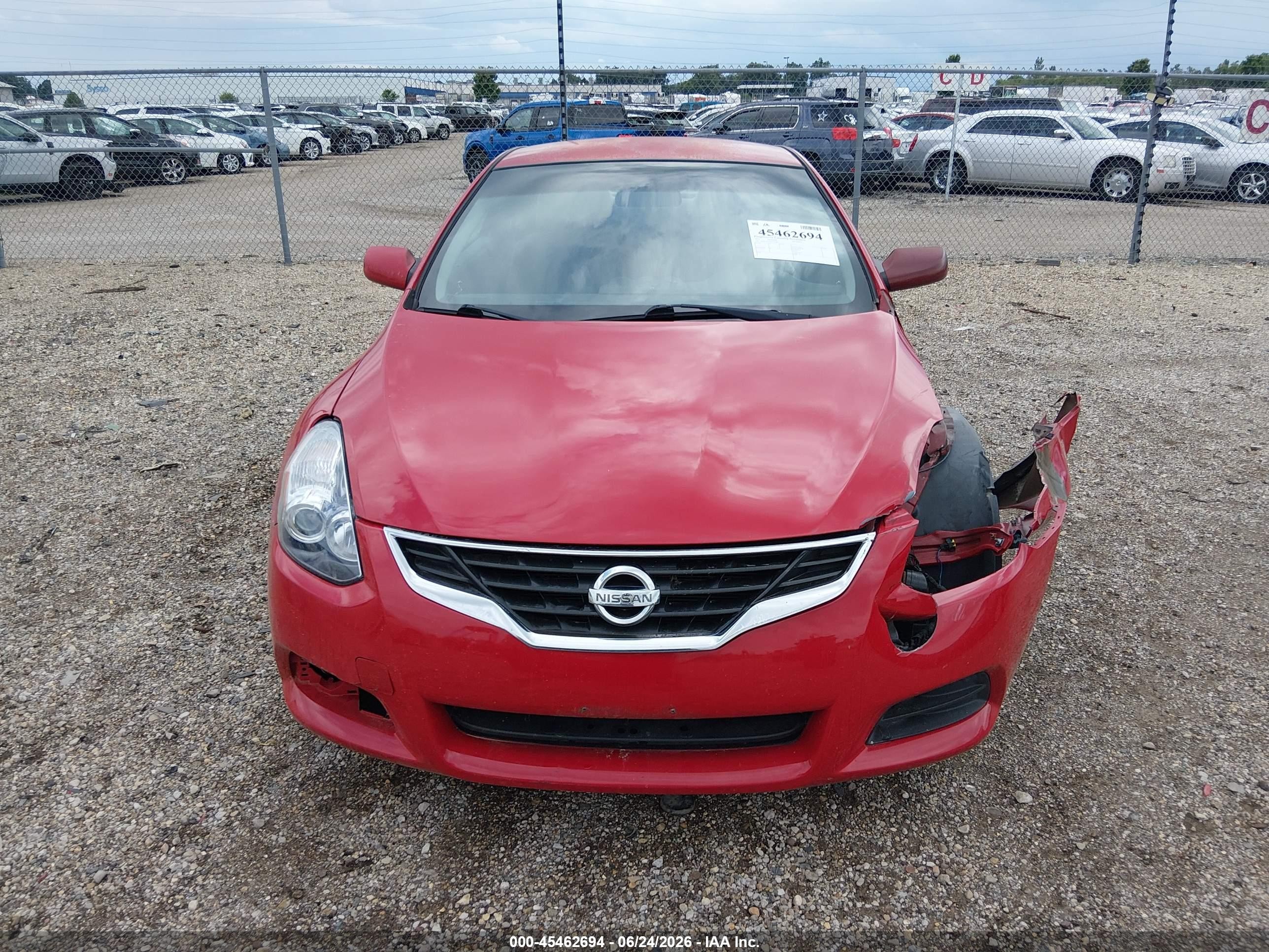 2011 Nissan Altima 2.5 S Red vin: 1N4AL2EP9BC137085