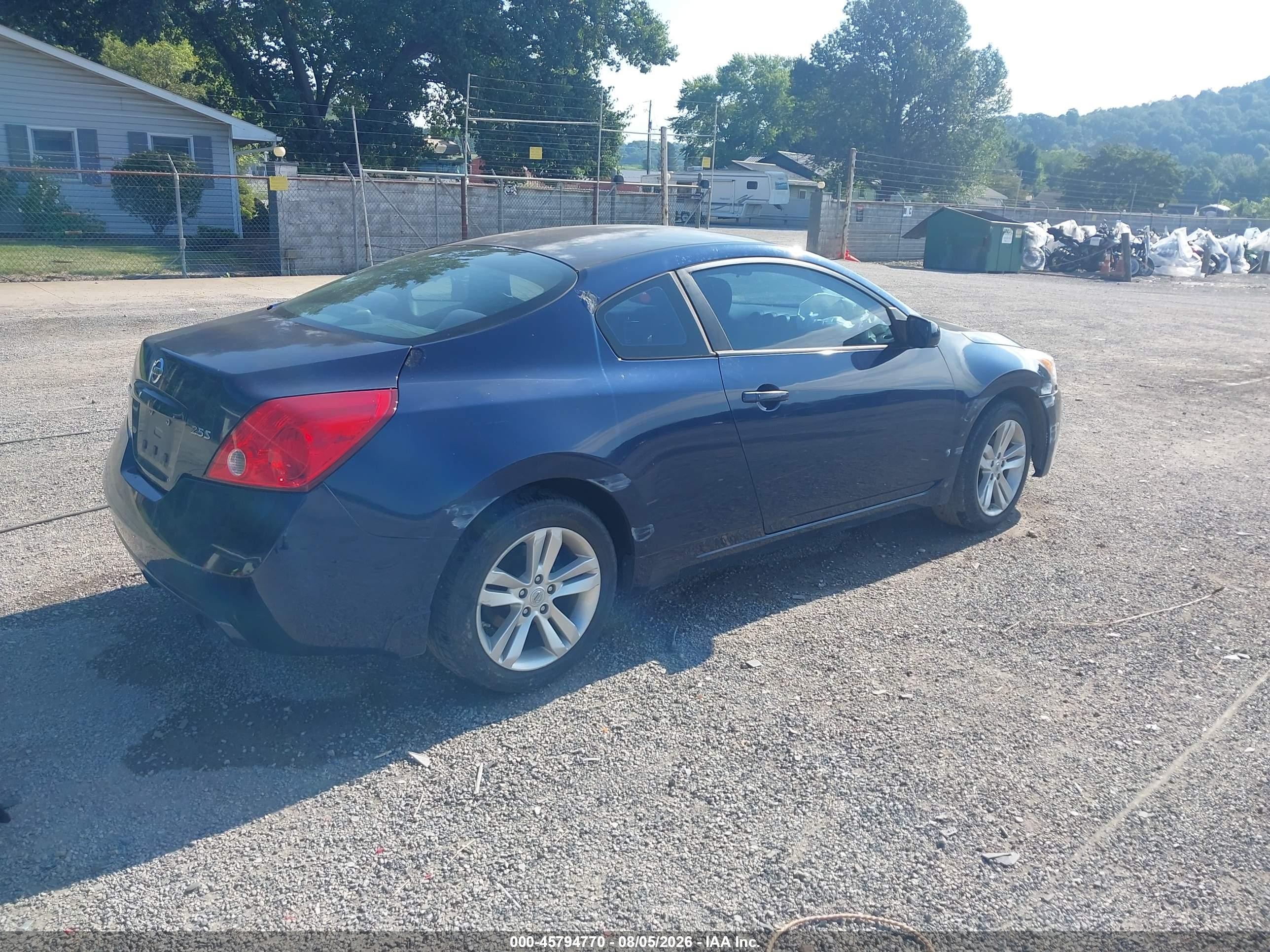 2012 Nissan Altima 2.5 S Blue vin: 1N4AL2EP9CC220548