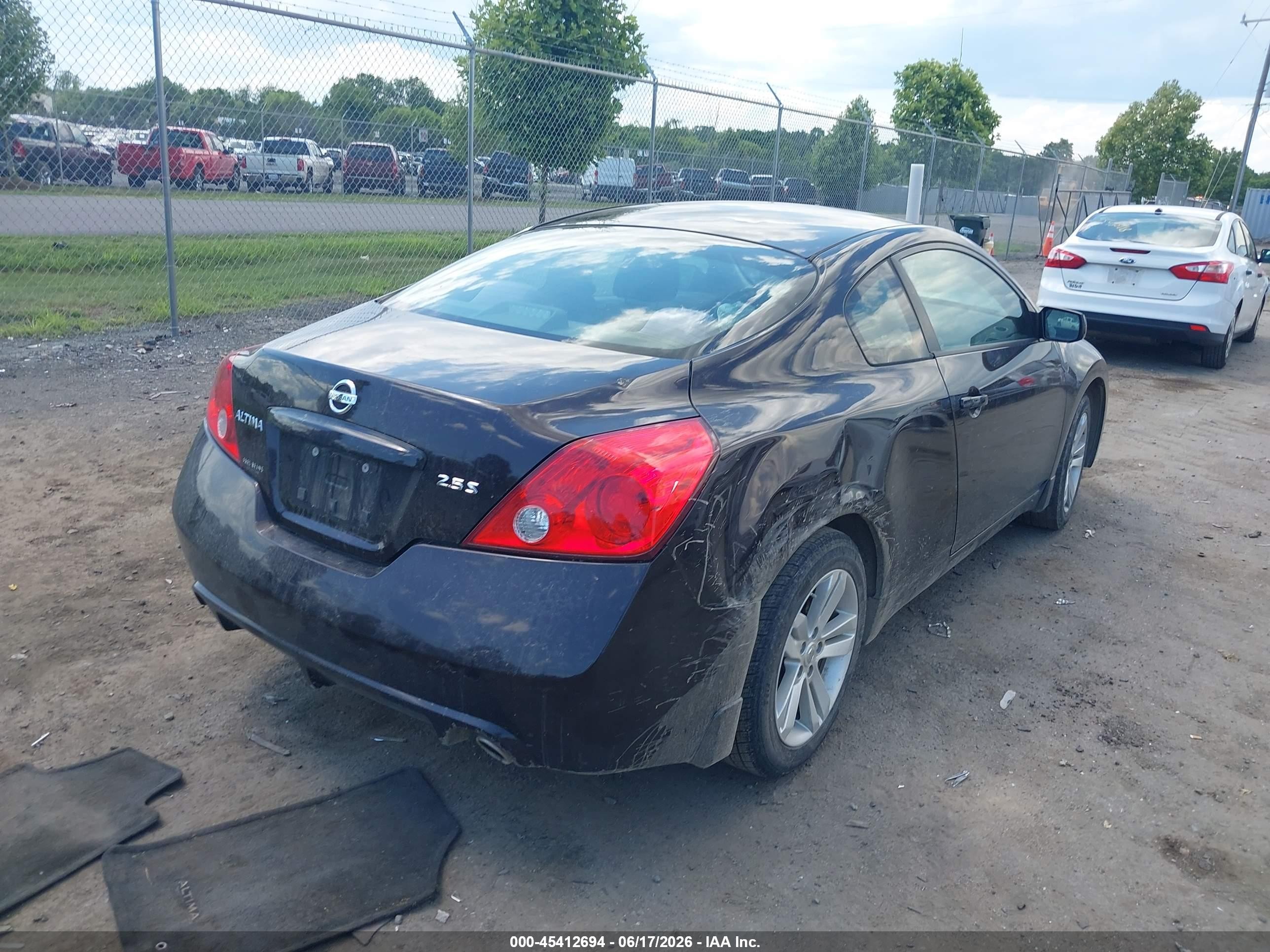 2012 Nissan Altima 2.5 S Burgundy vin: 1N4AL2EP9CC264369
