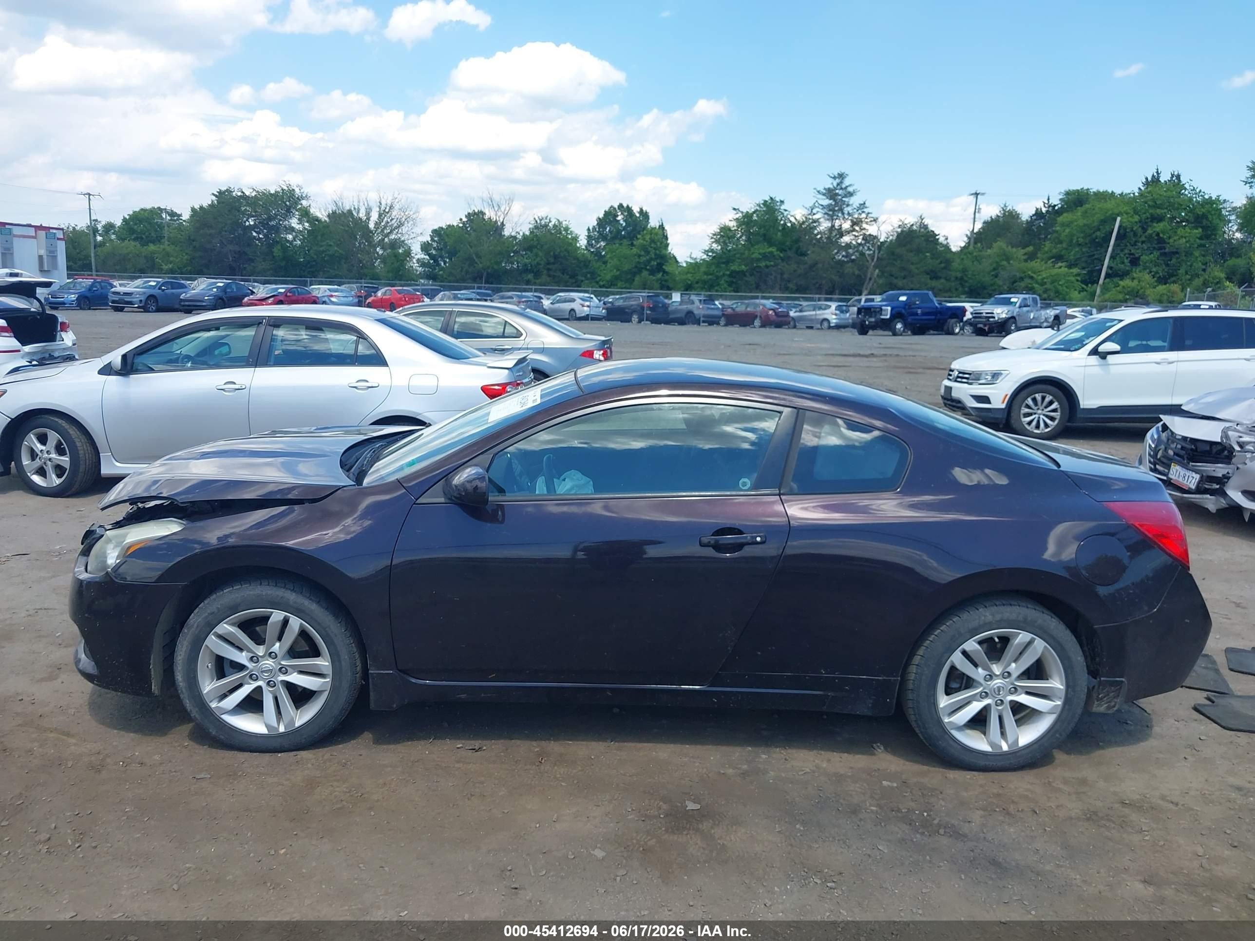 2012 Nissan Altima 2.5 S Burgundy vin: 1N4AL2EP9CC264369