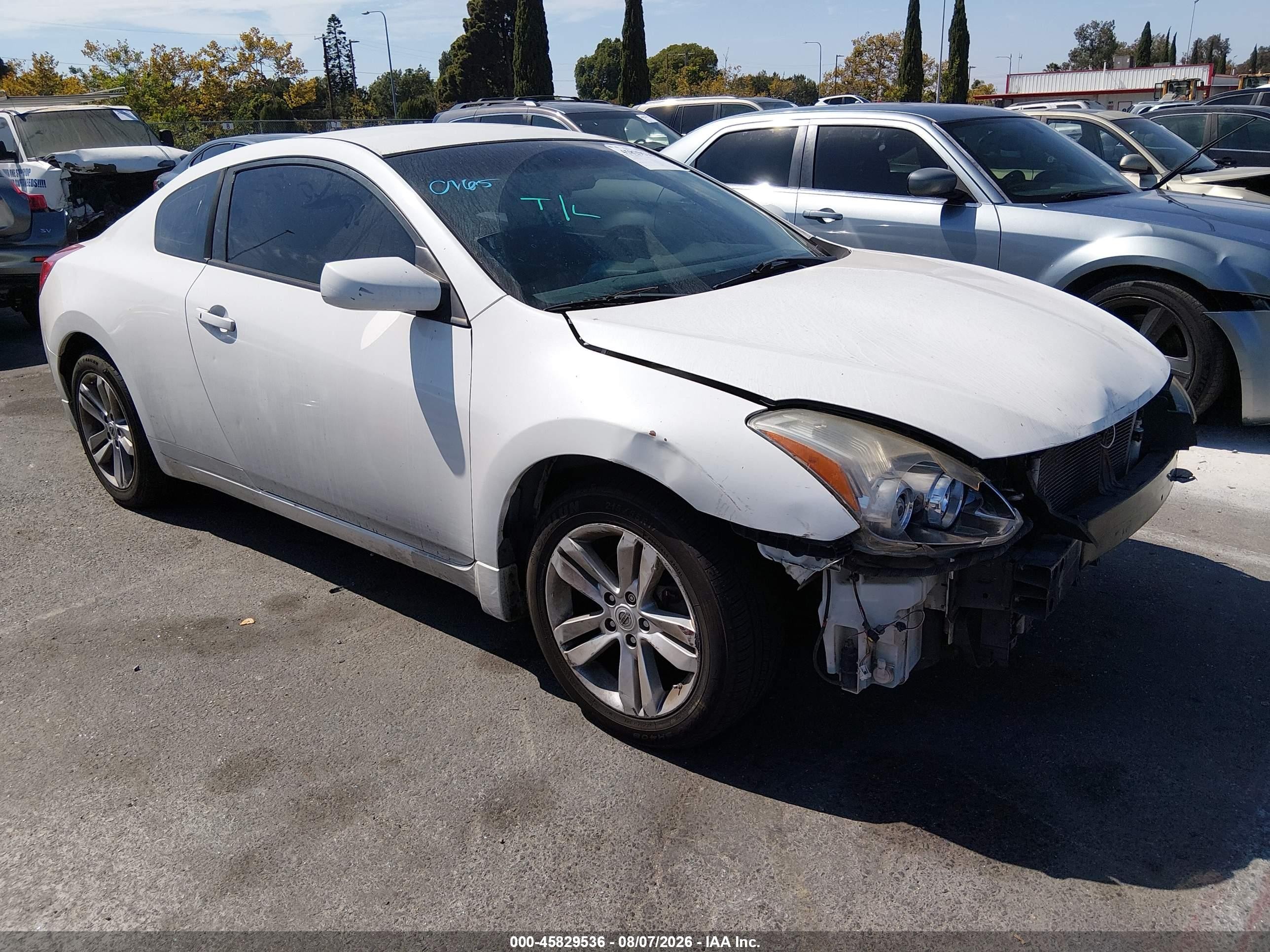 2012 Nissan Altima 2.5 S White vin: 1N4AL2EP9CC264727