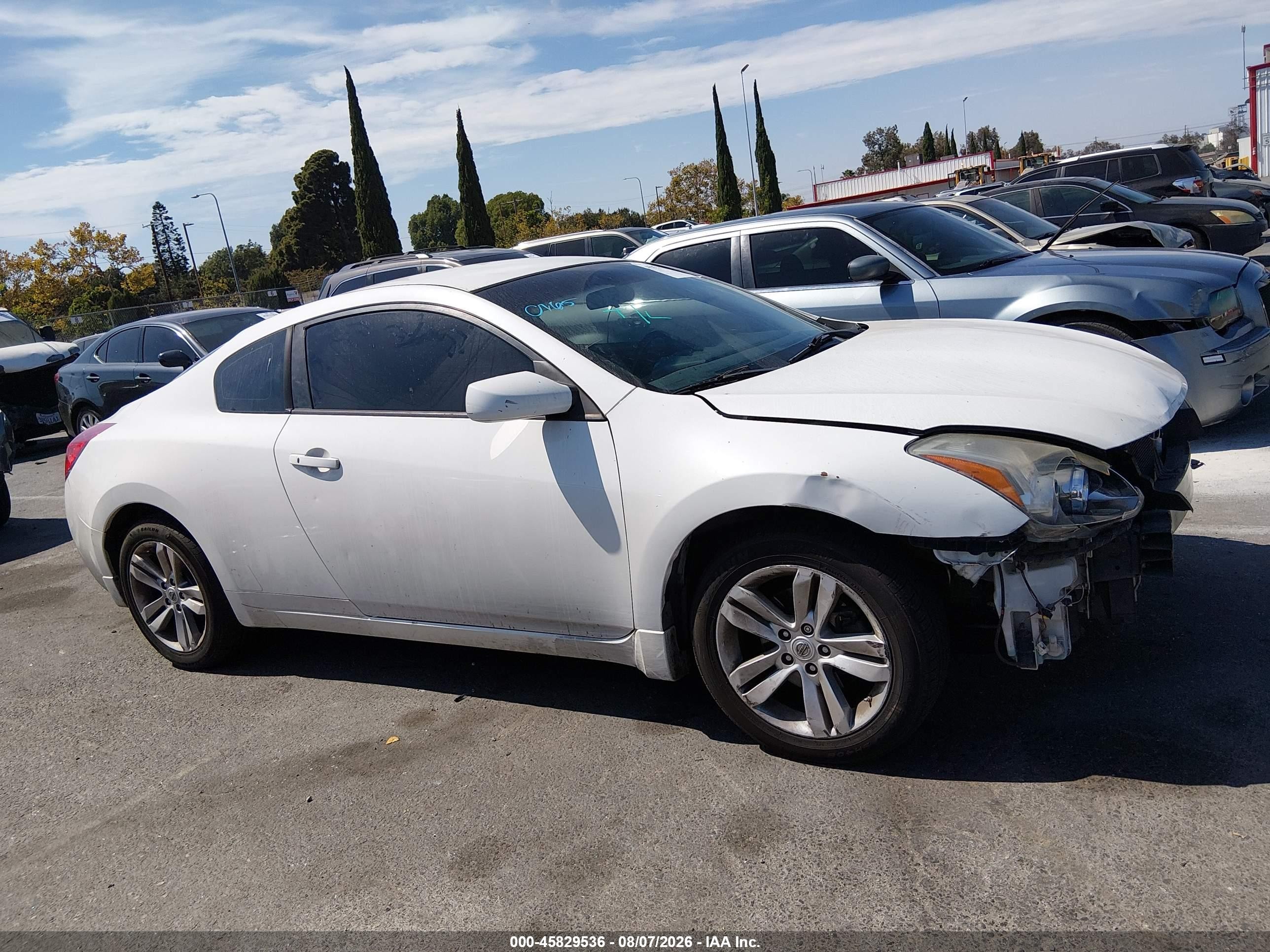 2012 Nissan Altima 2.5 S White vin: 1N4AL2EP9CC264727