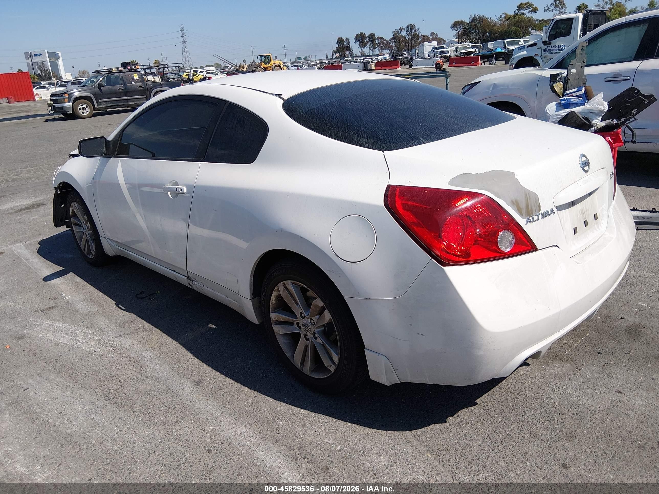 2012 Nissan Altima 2.5 S White vin: 1N4AL2EP9CC264727