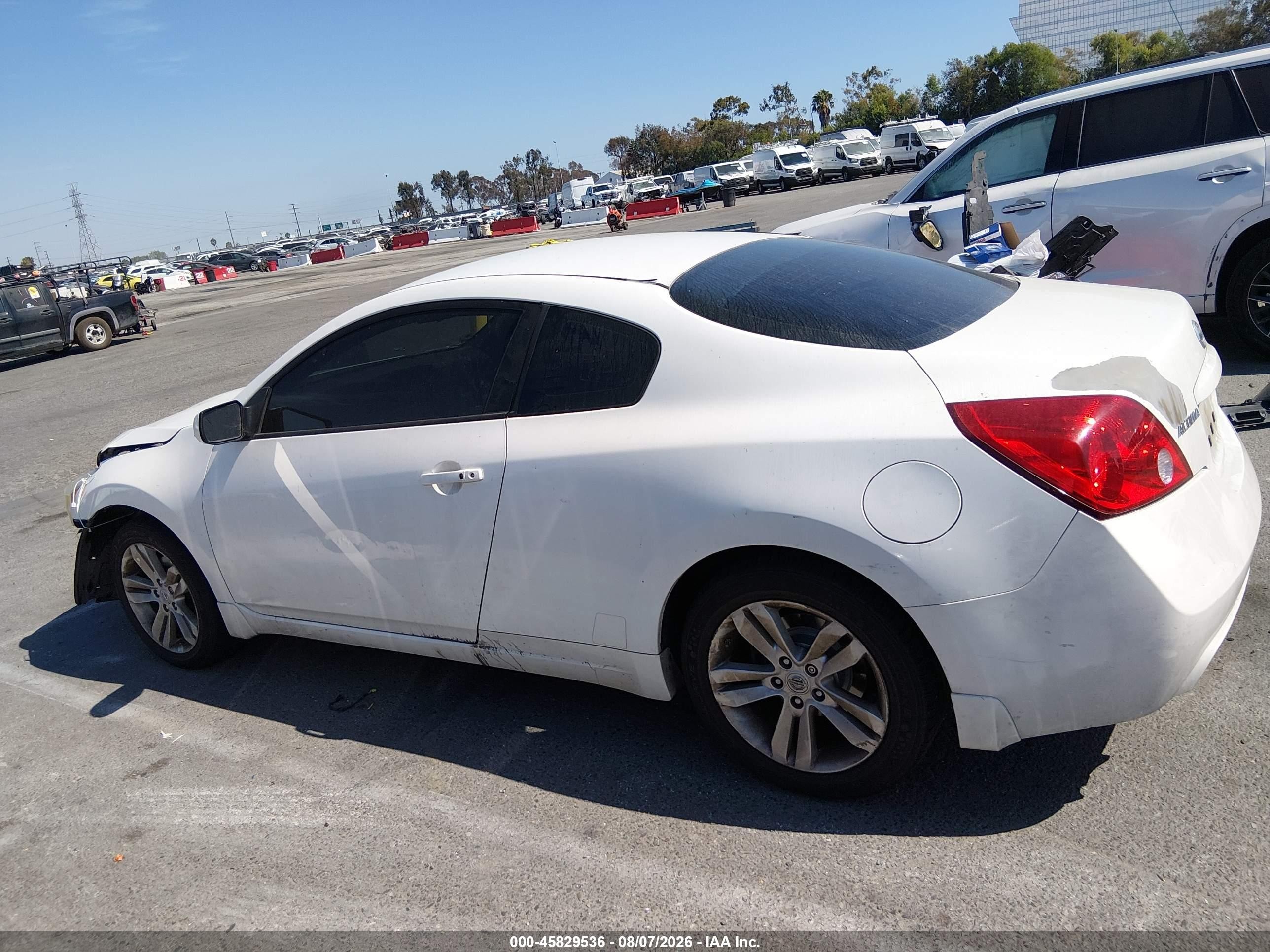 2012 Nissan Altima 2.5 S White vin: 1N4AL2EP9CC264727