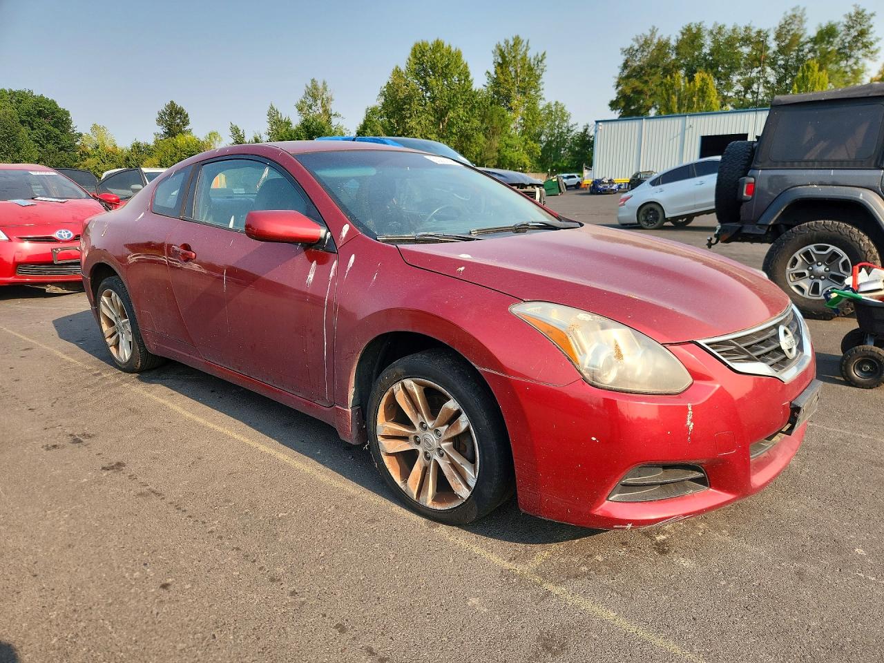 2013 Nissan Altima S Red vin: 1N4AL2EP9DC242826