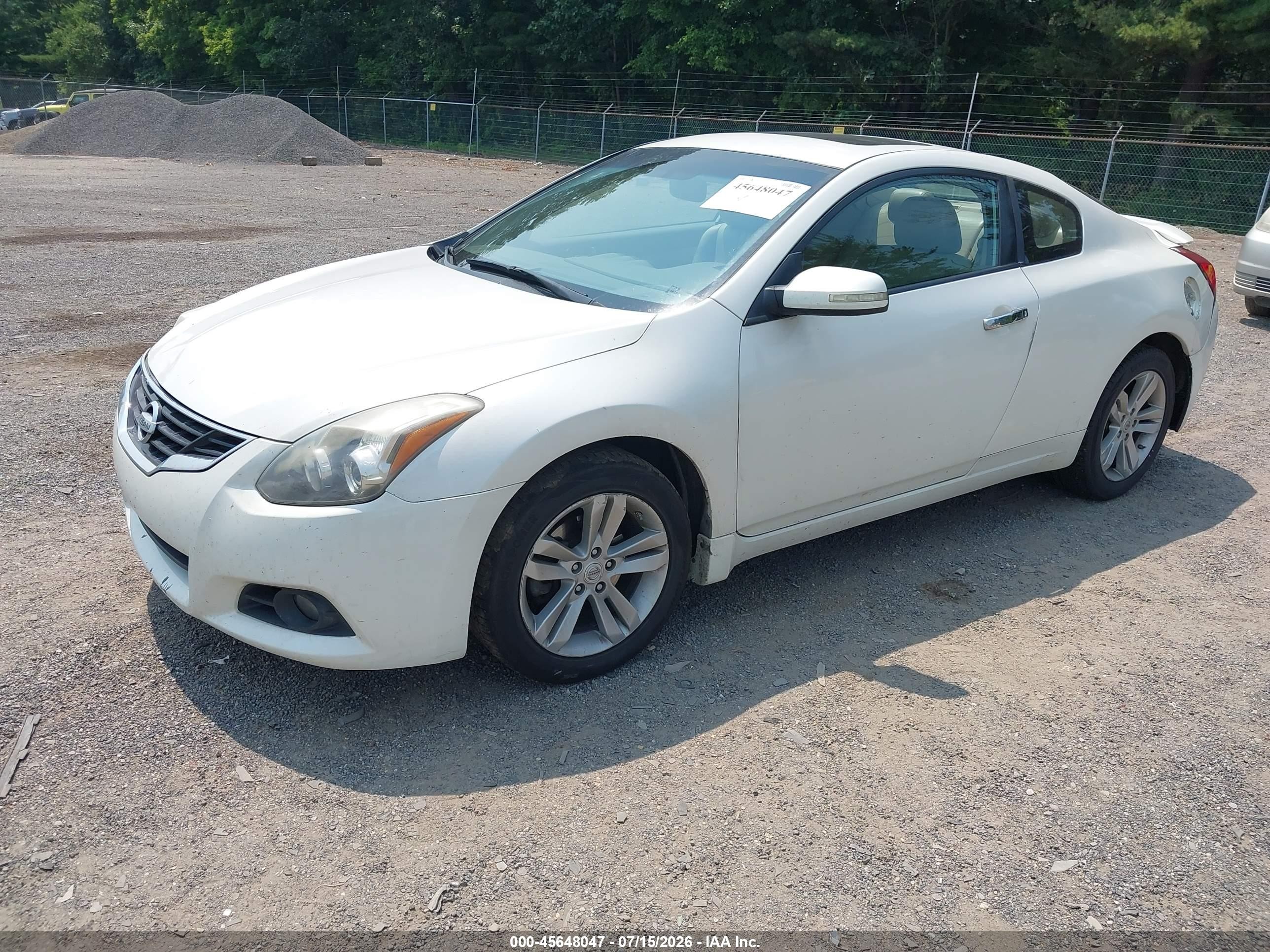 2013 Nissan Altima 2.5 S White vin: 1N4AL2EP9DC271873