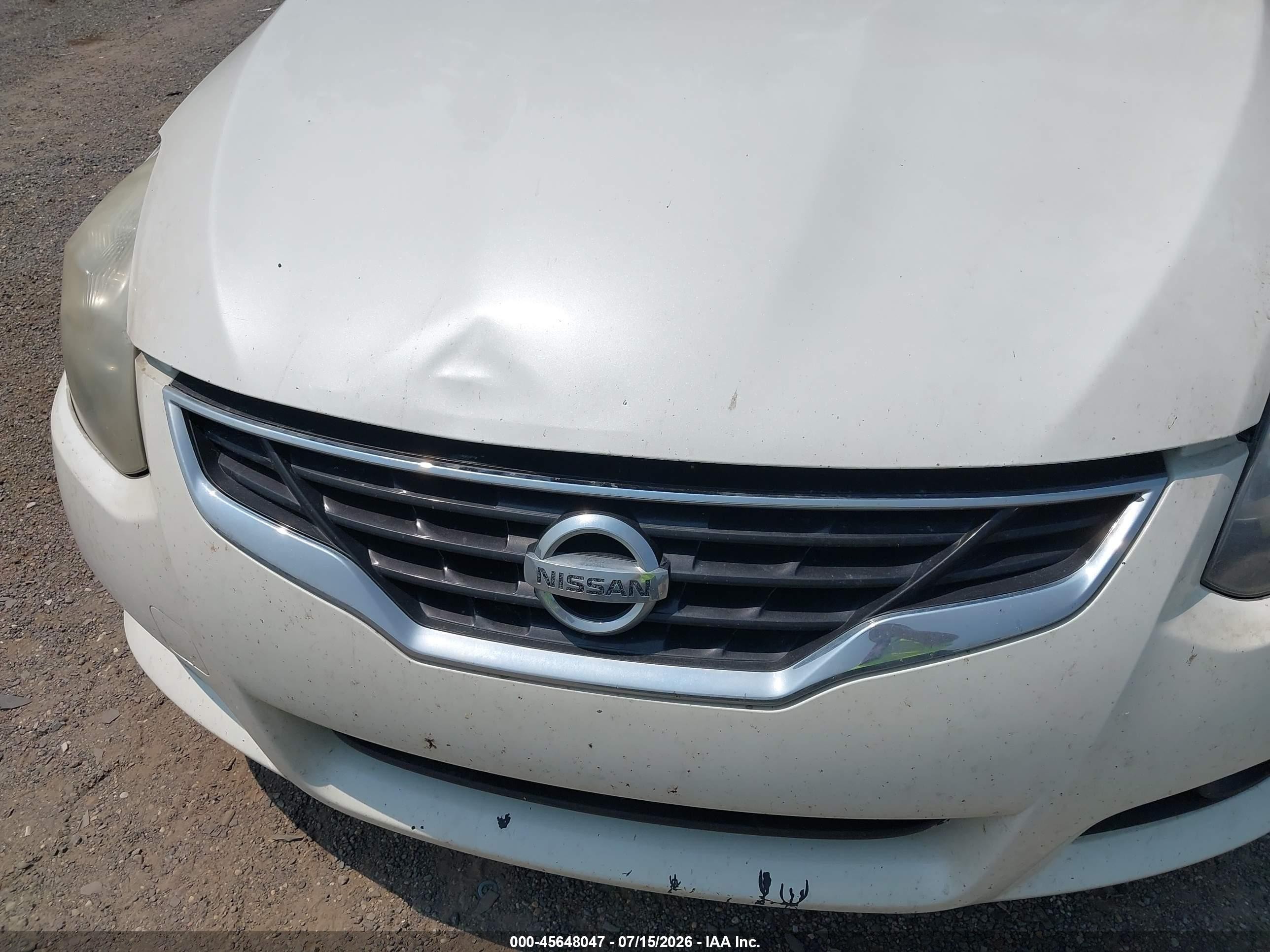 2013 Nissan Altima 2.5 S White vin: 1N4AL2EP9DC271873