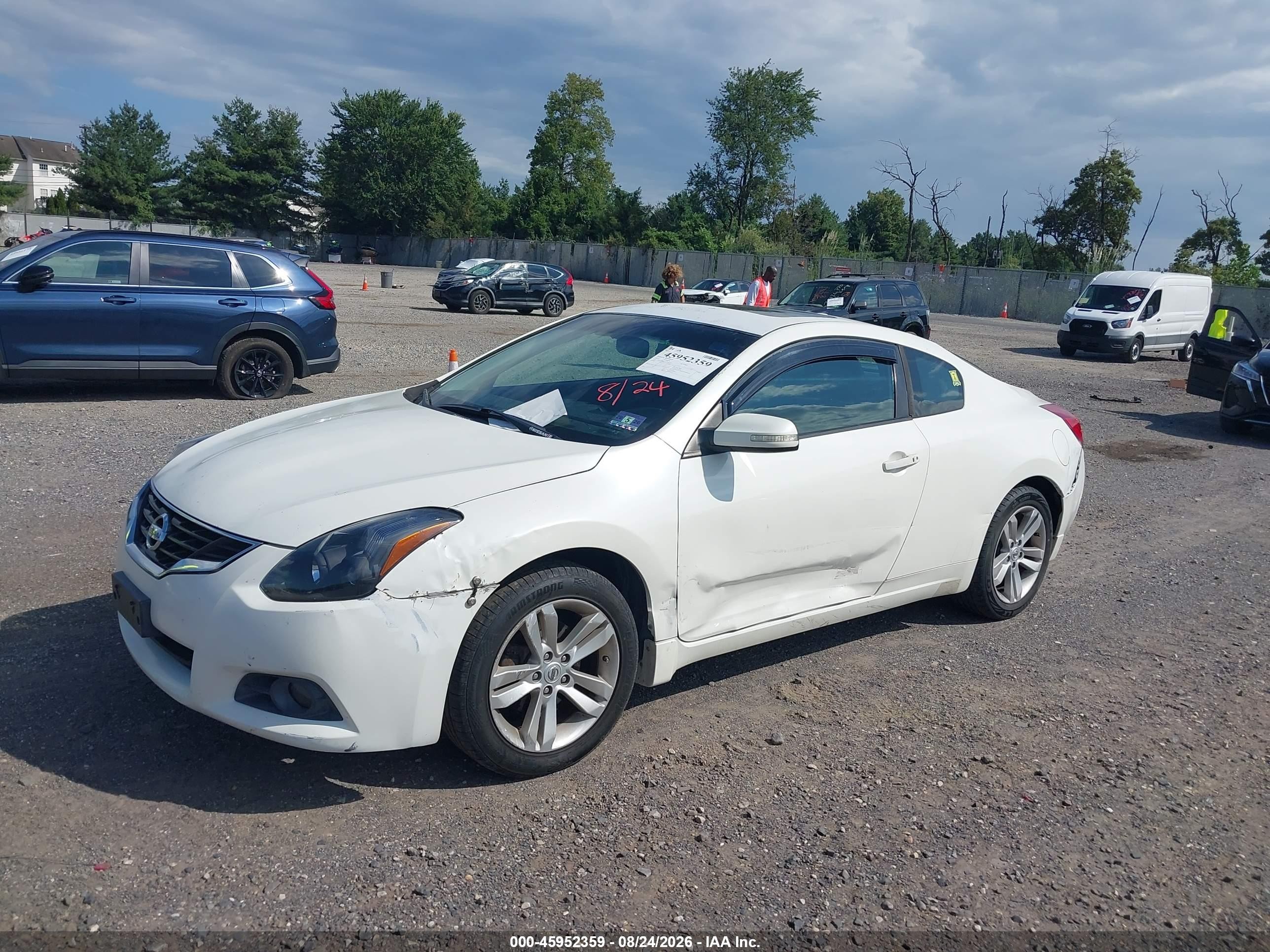 2010 Nissan Altima 2.5 S White vin: 1N4AL2EPXAC114414
