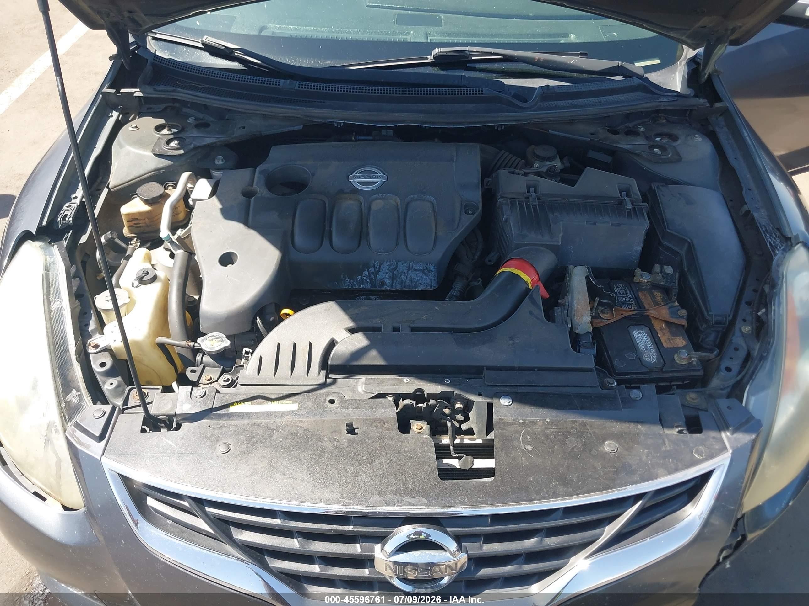 2010 Nissan Altima 2.5 S Black vin: 1N4AL2EPXAC183801