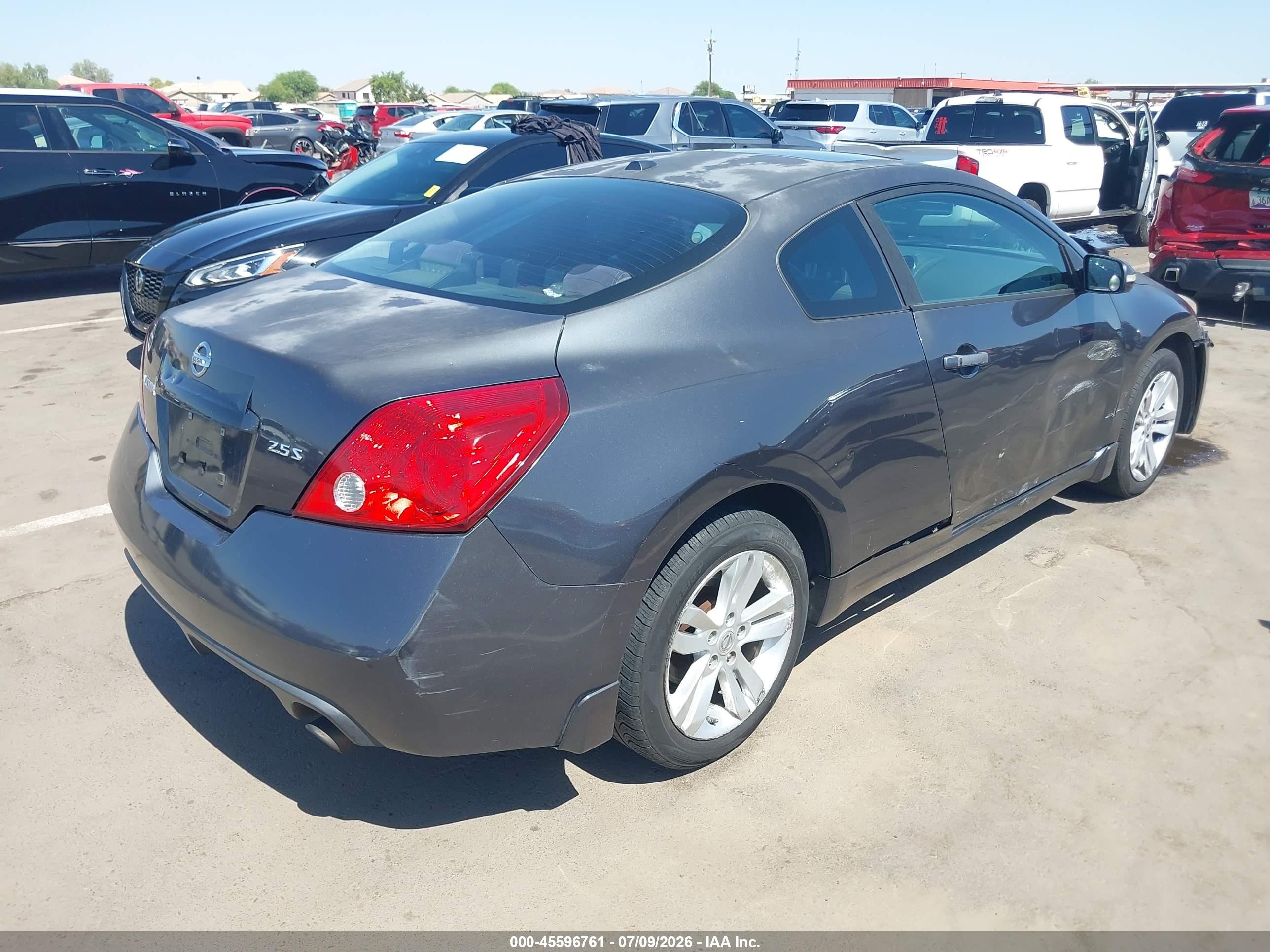 2010 Nissan Altima 2.5 S Black vin: 1N4AL2EPXAC183801