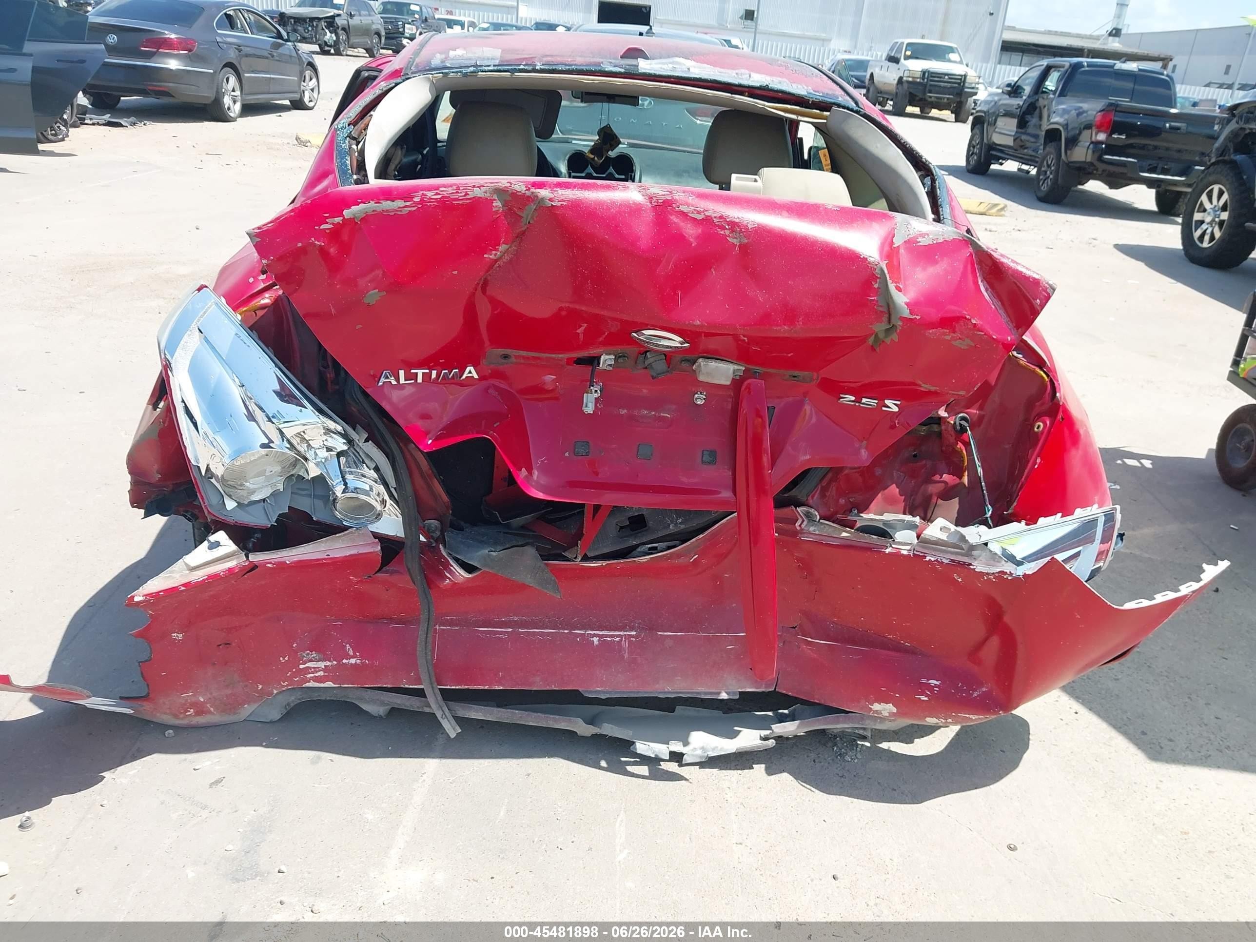 2011 Nissan Altima 2.5 S Red vin: 1N4AL2EPXBC142991