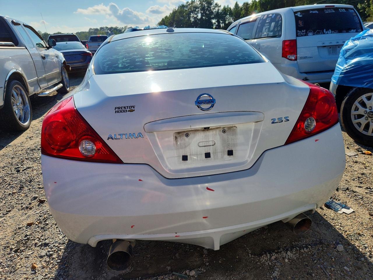 2012 Nissan Altima S White vin: 1N4AL2EPXCC220512