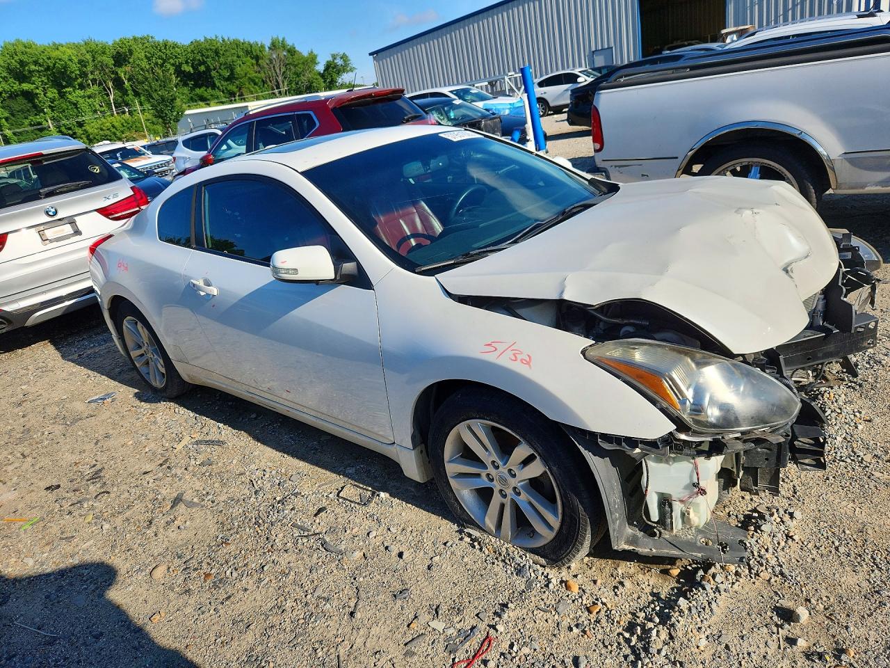 2012 Nissan Altima S White vin: 1N4AL2EPXCC220512