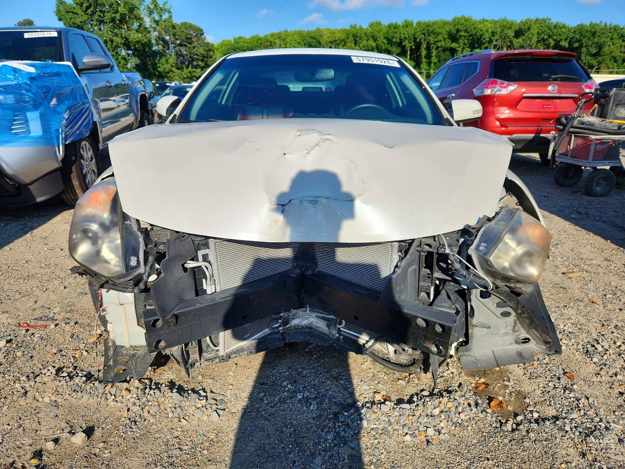 2012 Nissan Altima S White vin: 1N4AL2EPXCC220512