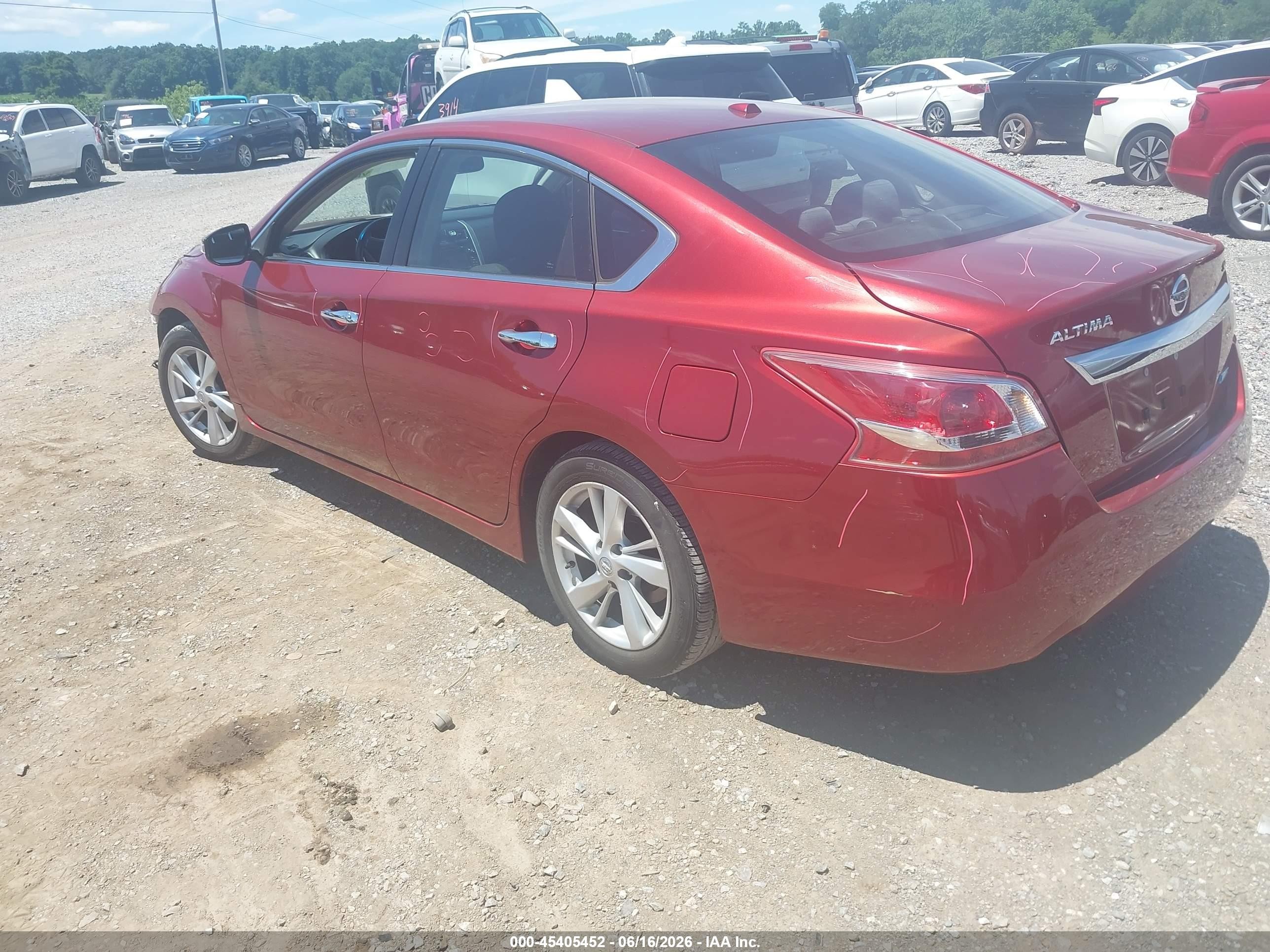 2013 Nissan Altima 2.5 Sv Red vin: 1N4AL3AP0DC114843