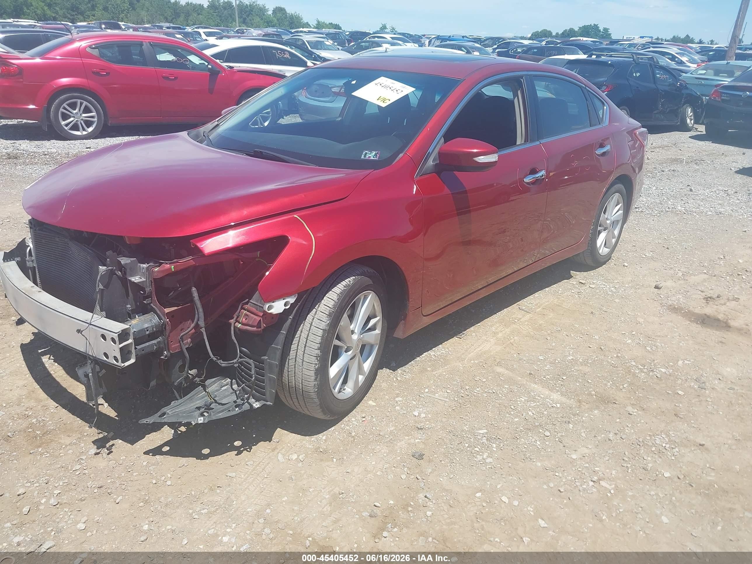 2013 Nissan Altima 2.5 Sv Red vin: 1N4AL3AP0DC114843