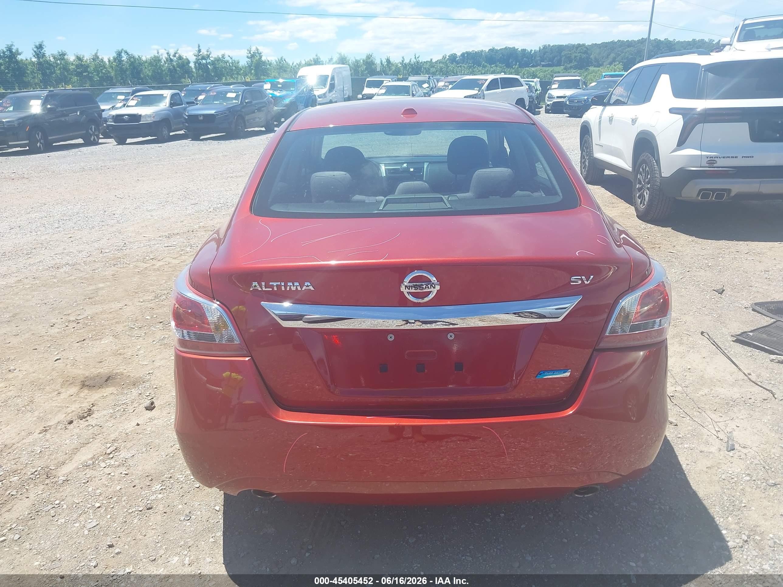 2013 Nissan Altima 2.5 Sv Red vin: 1N4AL3AP0DC114843