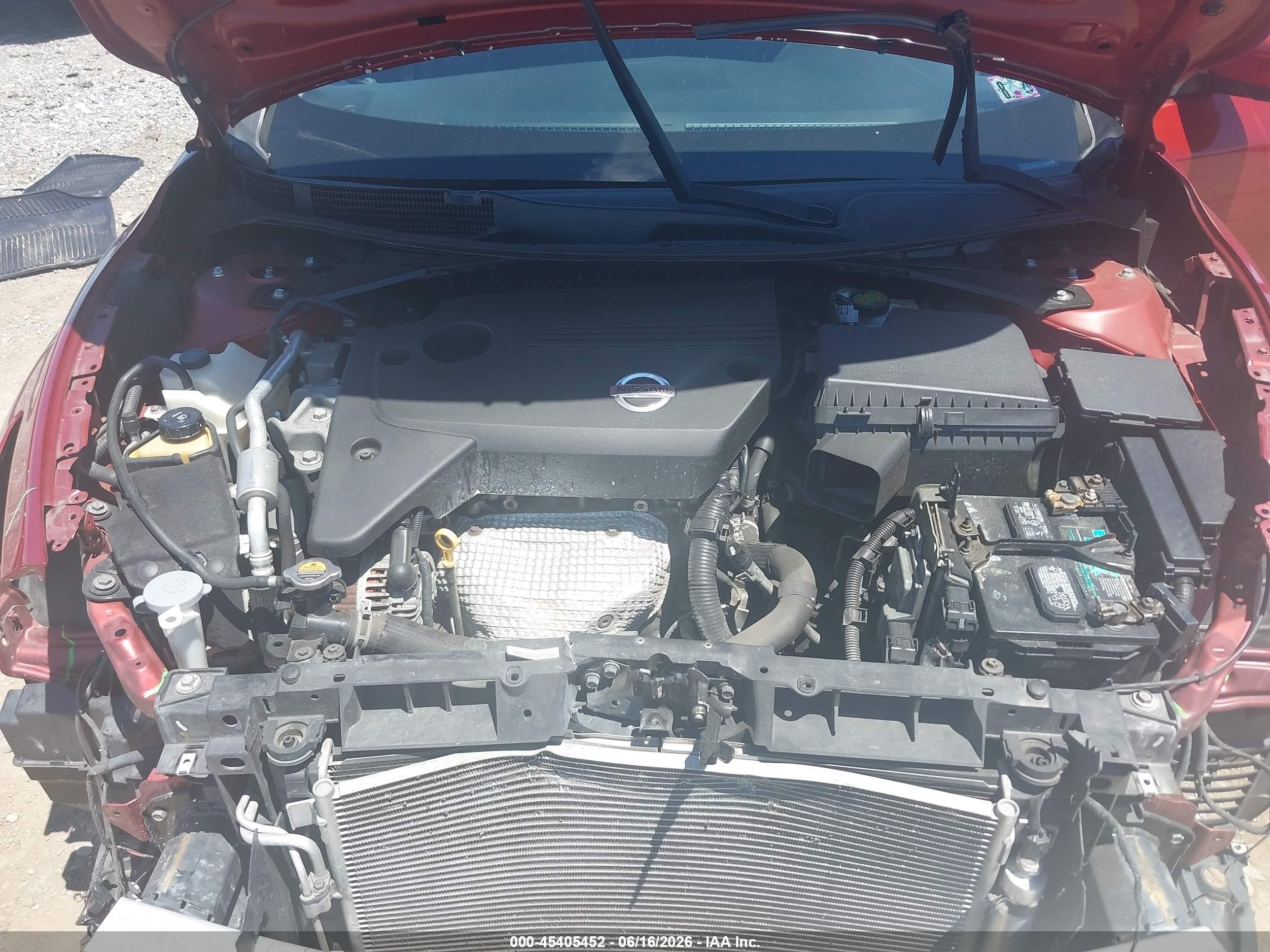 2013 Nissan Altima 2.5 Sv Red vin: 1N4AL3AP0DC114843