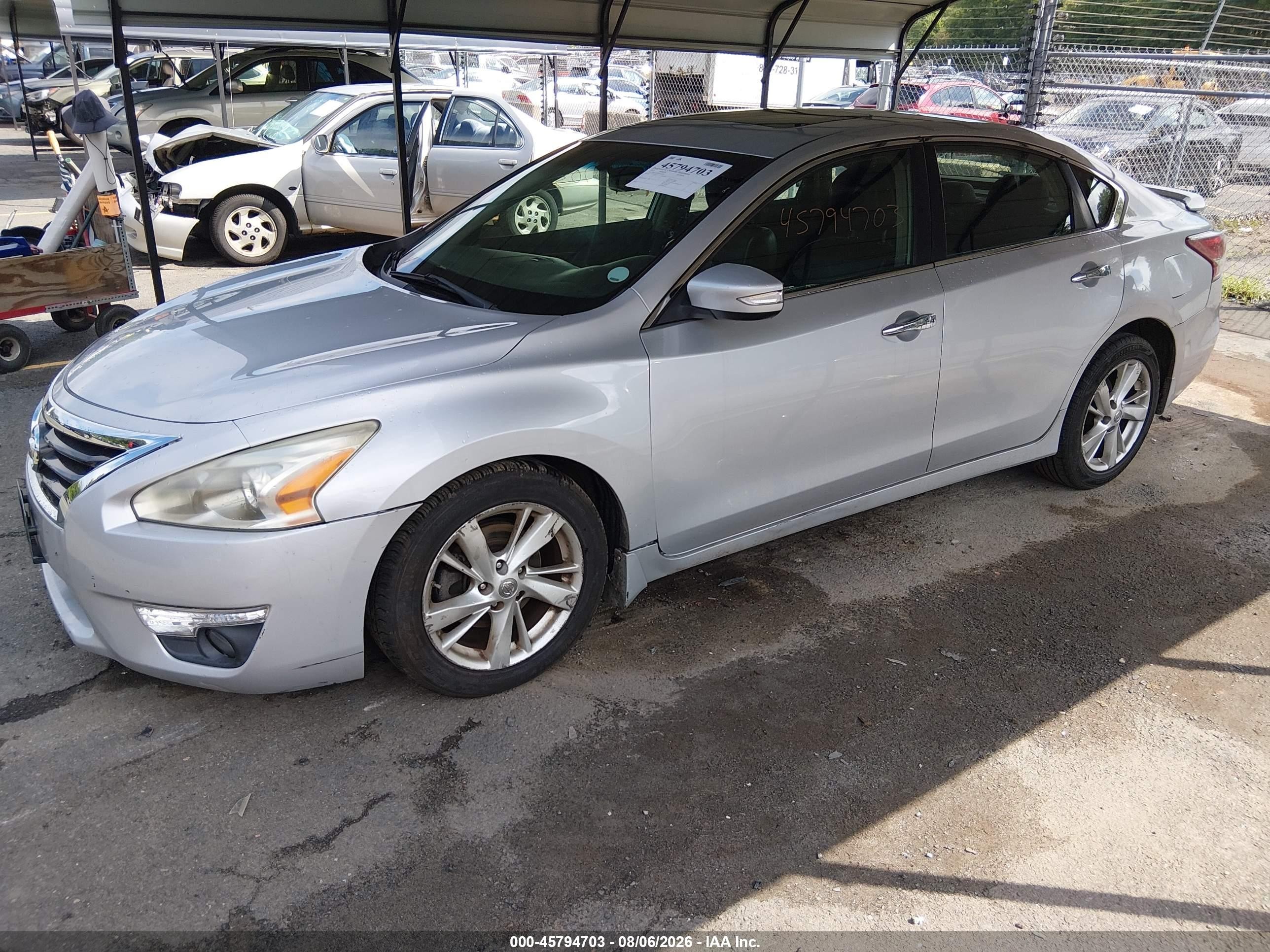 2013 Nissan Altima 2.5 Sl Серебряный vin: 1N4AL3AP0DC145395