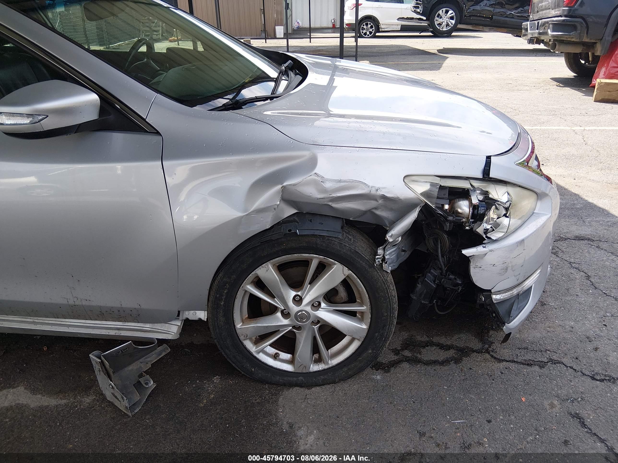 2013 Nissan Altima 2.5 Sl Серебряный vin: 1N4AL3AP0DC145395