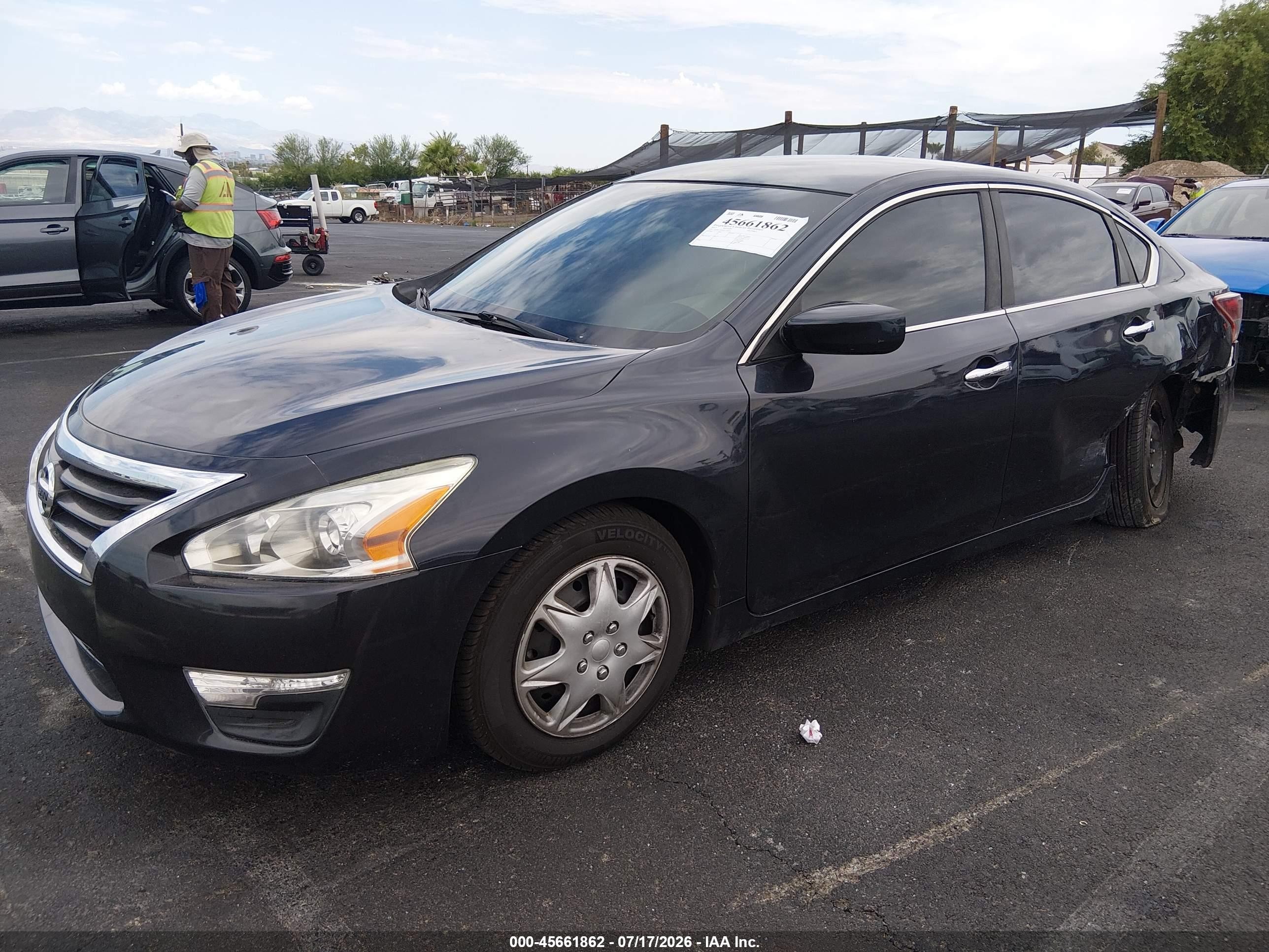 2013 Nissan Altima 2.5 S Black vin: 1N4AL3AP0DC194516