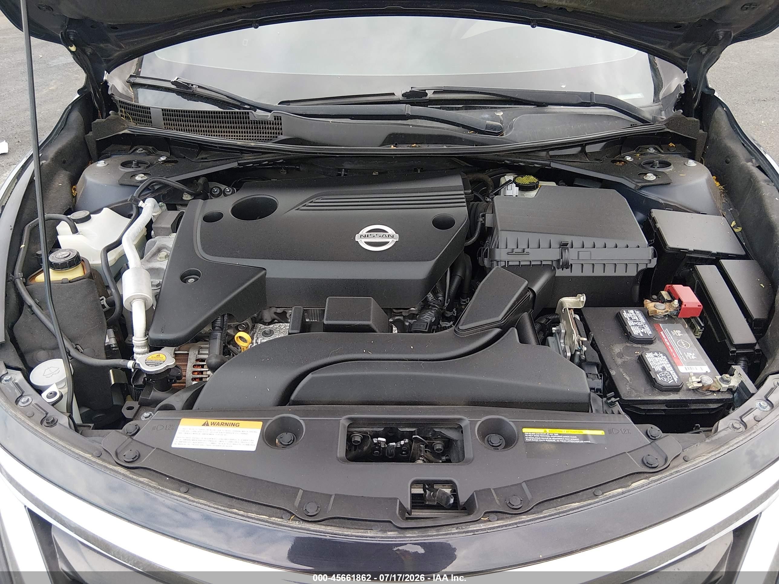 2013 Nissan Altima 2.5 S Black vin: 1N4AL3AP0DC194516