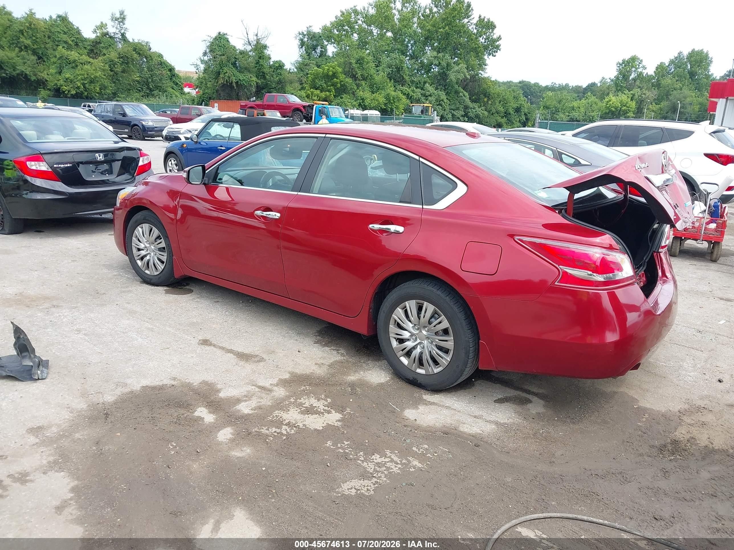 2013 Nissan Altima 2.5 Sl Red vin: 1N4AL3AP0DC211623
