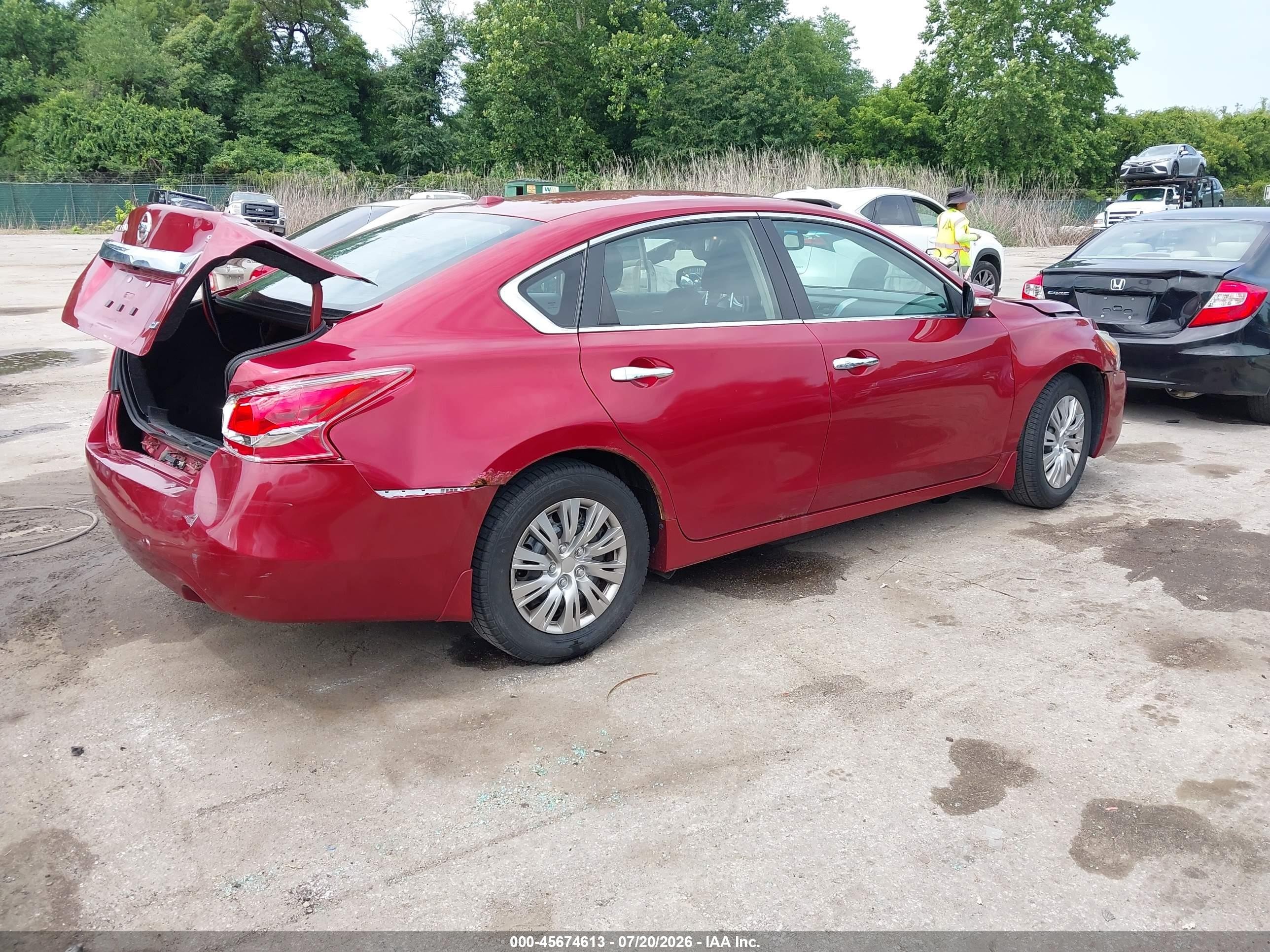 2013 Nissan Altima 2.5 Sl Red vin: 1N4AL3AP0DC211623