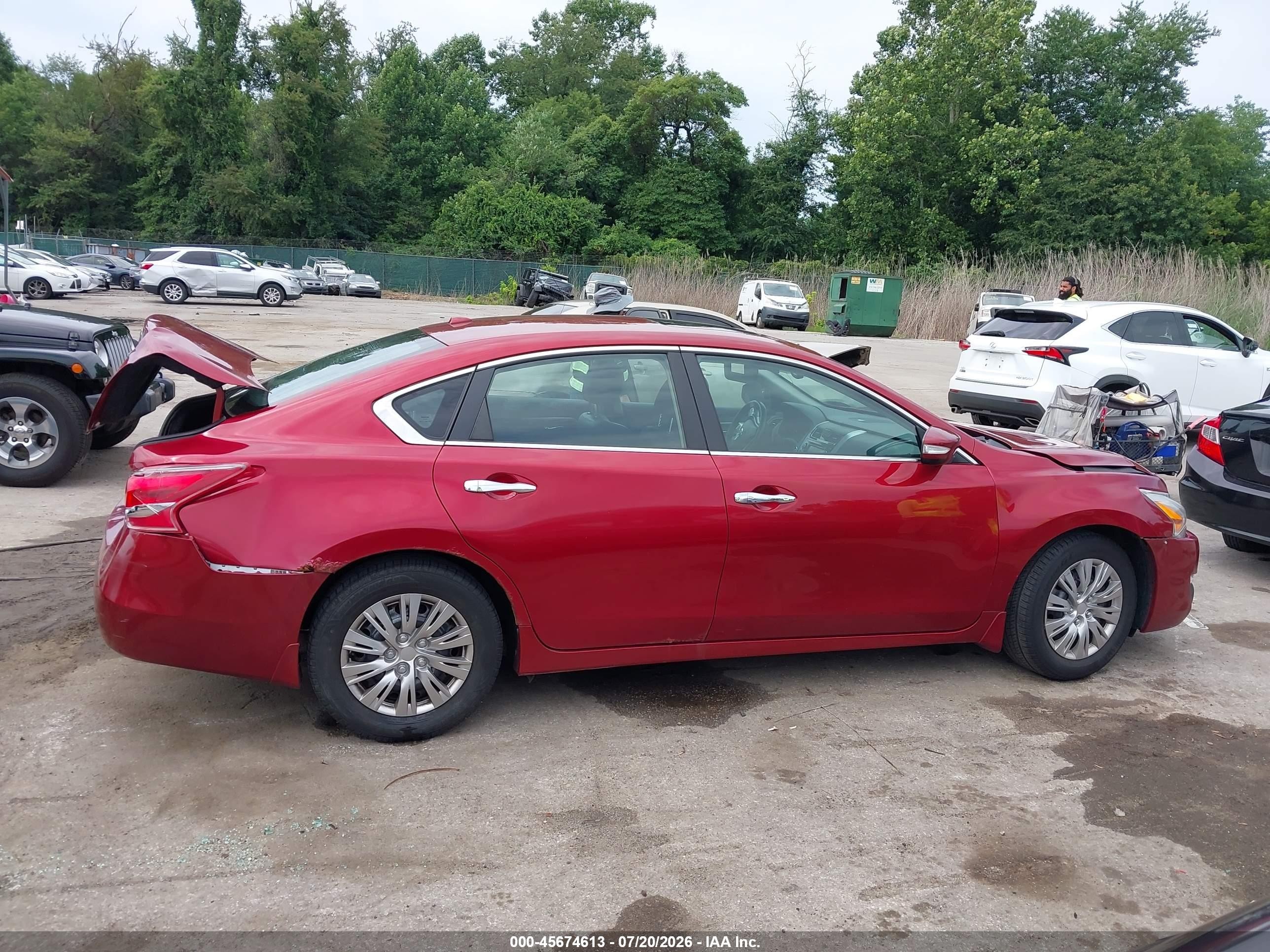 2013 Nissan Altima 2.5 Sl Red vin: 1N4AL3AP0DC211623