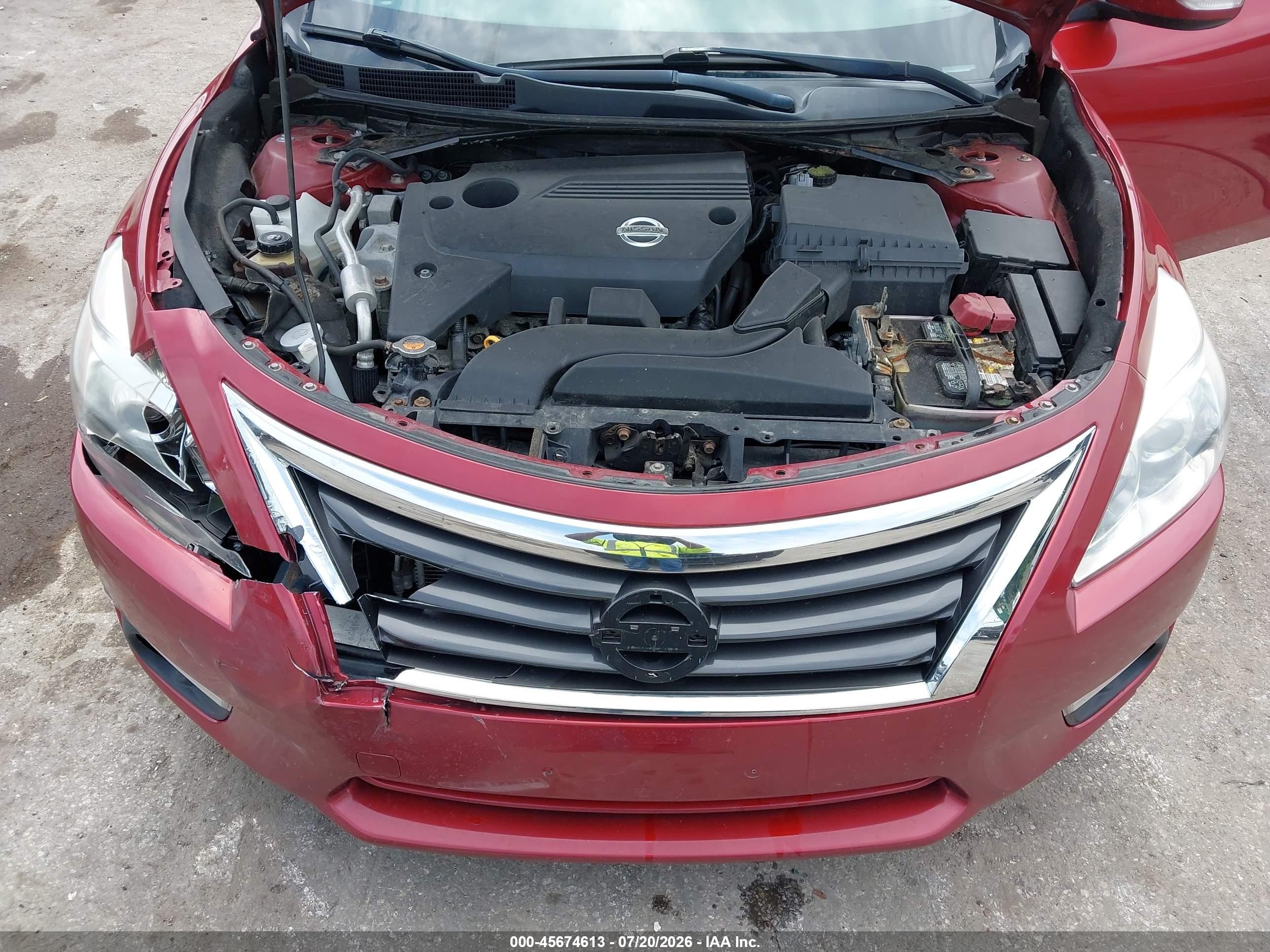 2013 Nissan Altima 2.5 Sl Red vin: 1N4AL3AP0DC211623