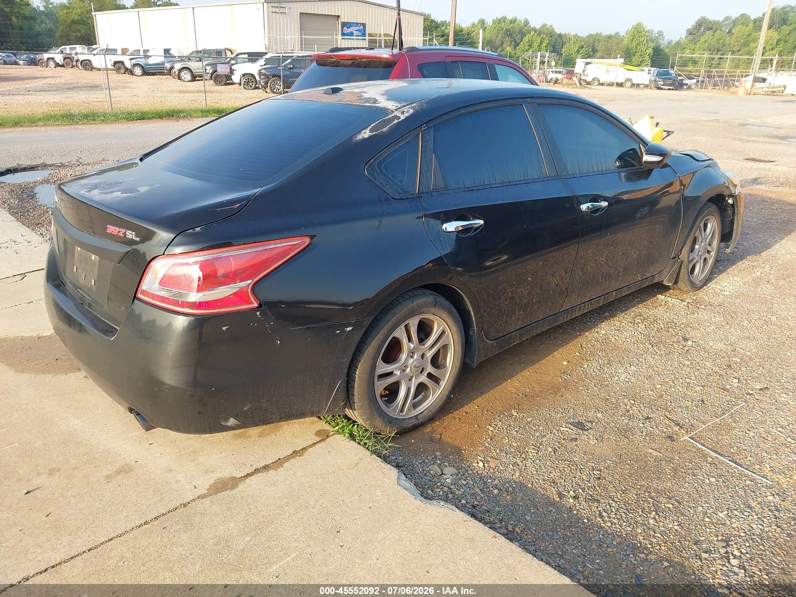 2013 Nissan Altima 2.5 Sl Black vin: 1N4AL3AP0DC224551