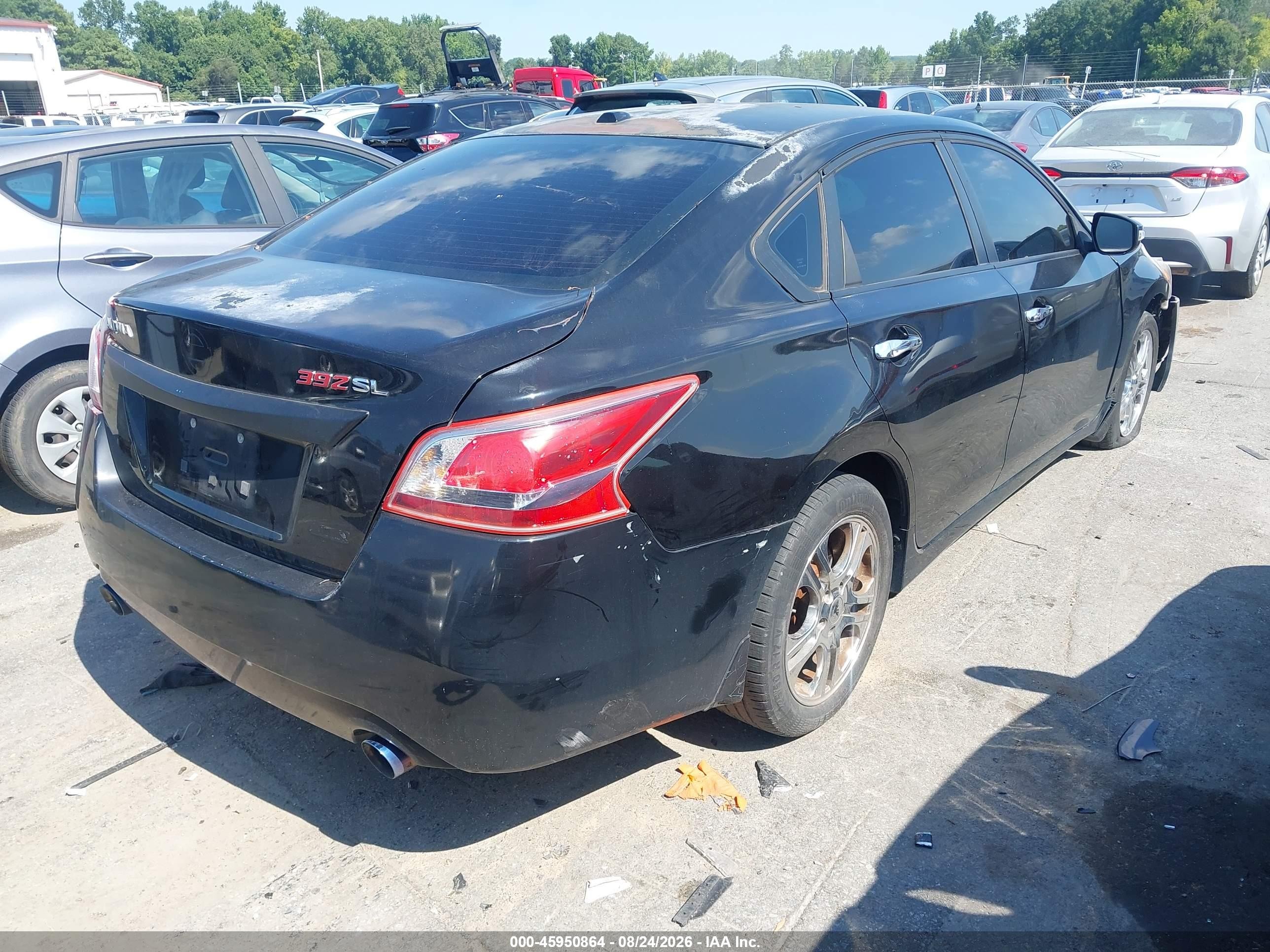 2013 Nissan Altima 2.5 Sl Black vin: 1N4AL3AP0DC224551