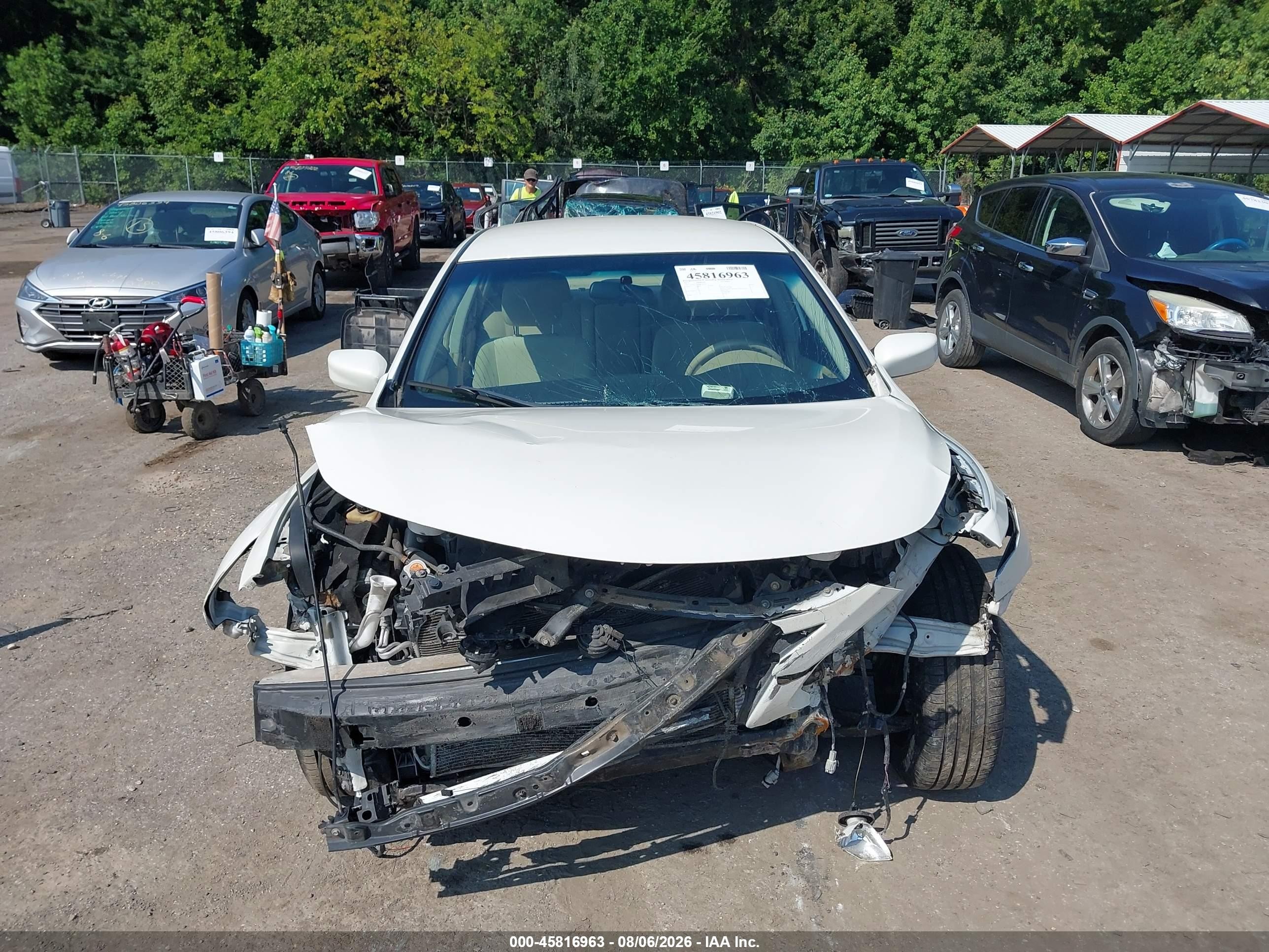 2013 Nissan Altima 2.5 S Белый vin: 1N4AL3AP0DC241351