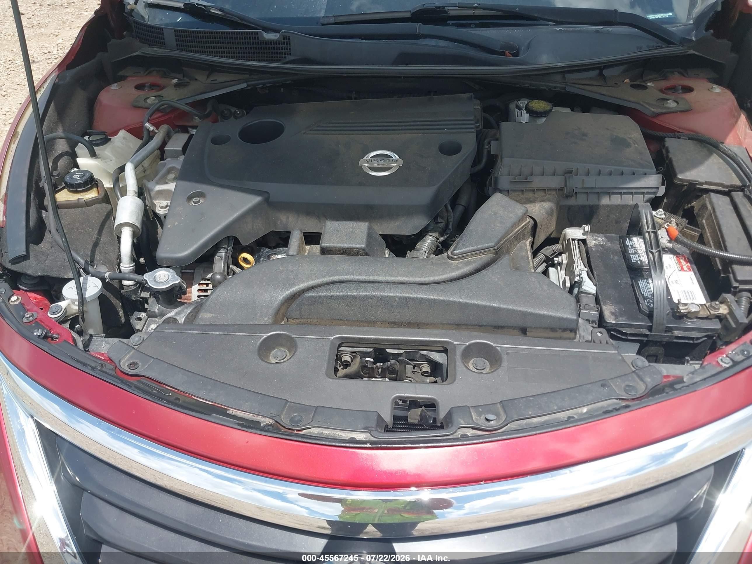 2013 Nissan Altima 2.5 S Red vin: 1N4AL3AP0DC242760