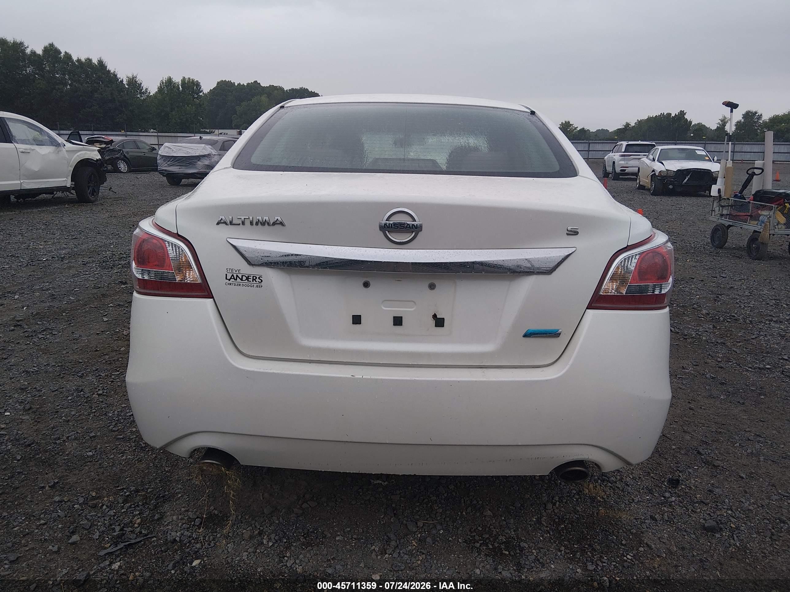 2013 Nissan Altima 2.5 S White vin: 1N4AL3AP0DC272213