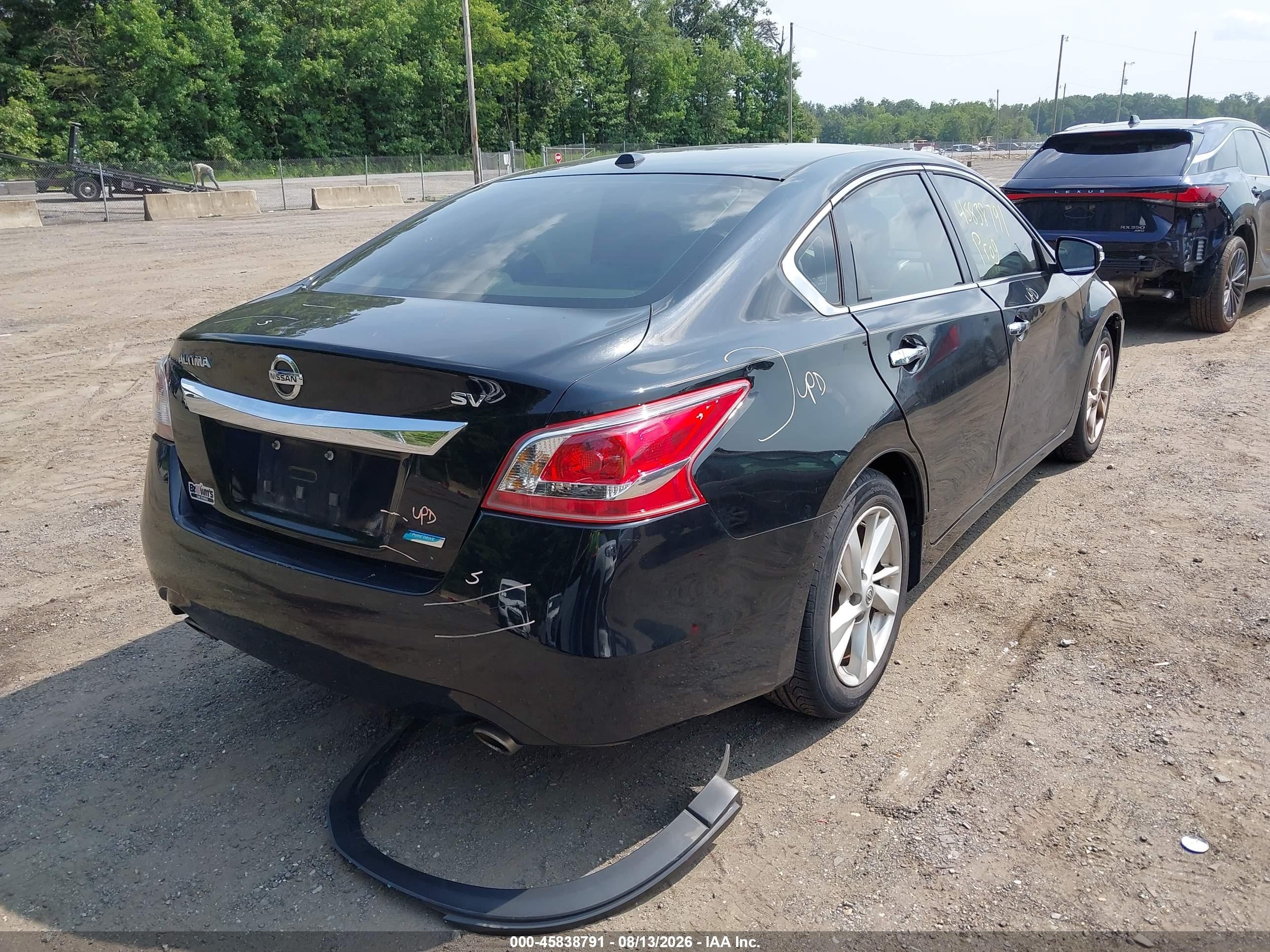 2013 Nissan Altima 2.5 Sv Black vin: 1N4AL3AP0DC288816