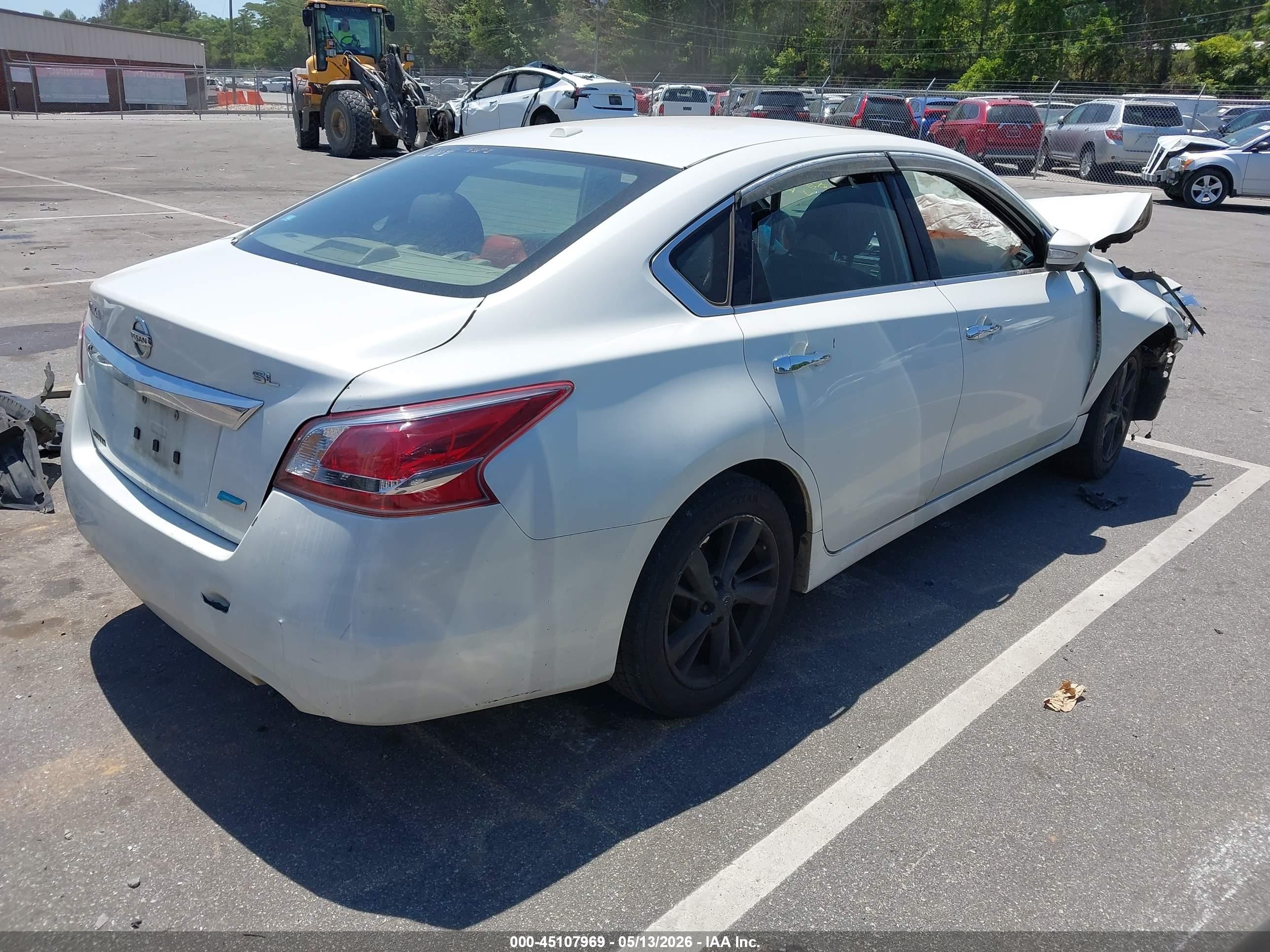 2013 Nissan Altima 2.5 Sl White vin: 1N4AL3AP0DN401426