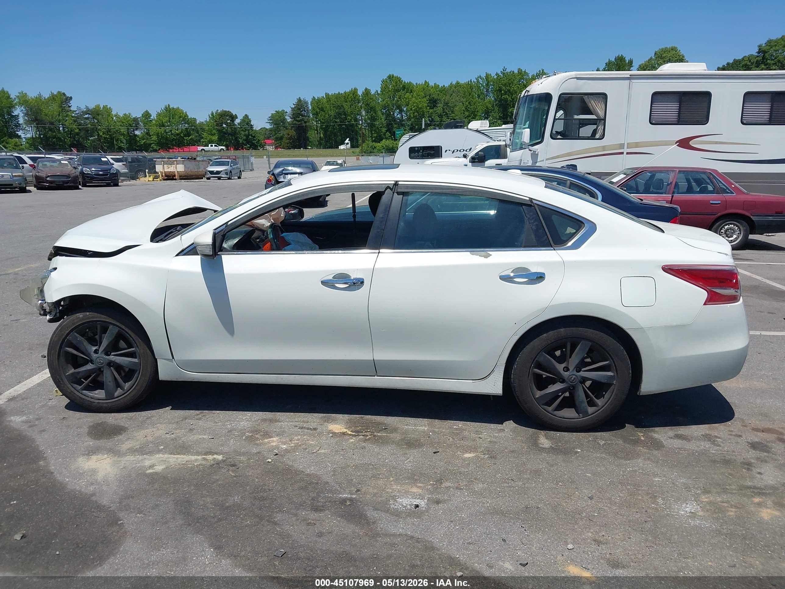 2013 Nissan Altima 2.5 Sl White vin: 1N4AL3AP0DN401426