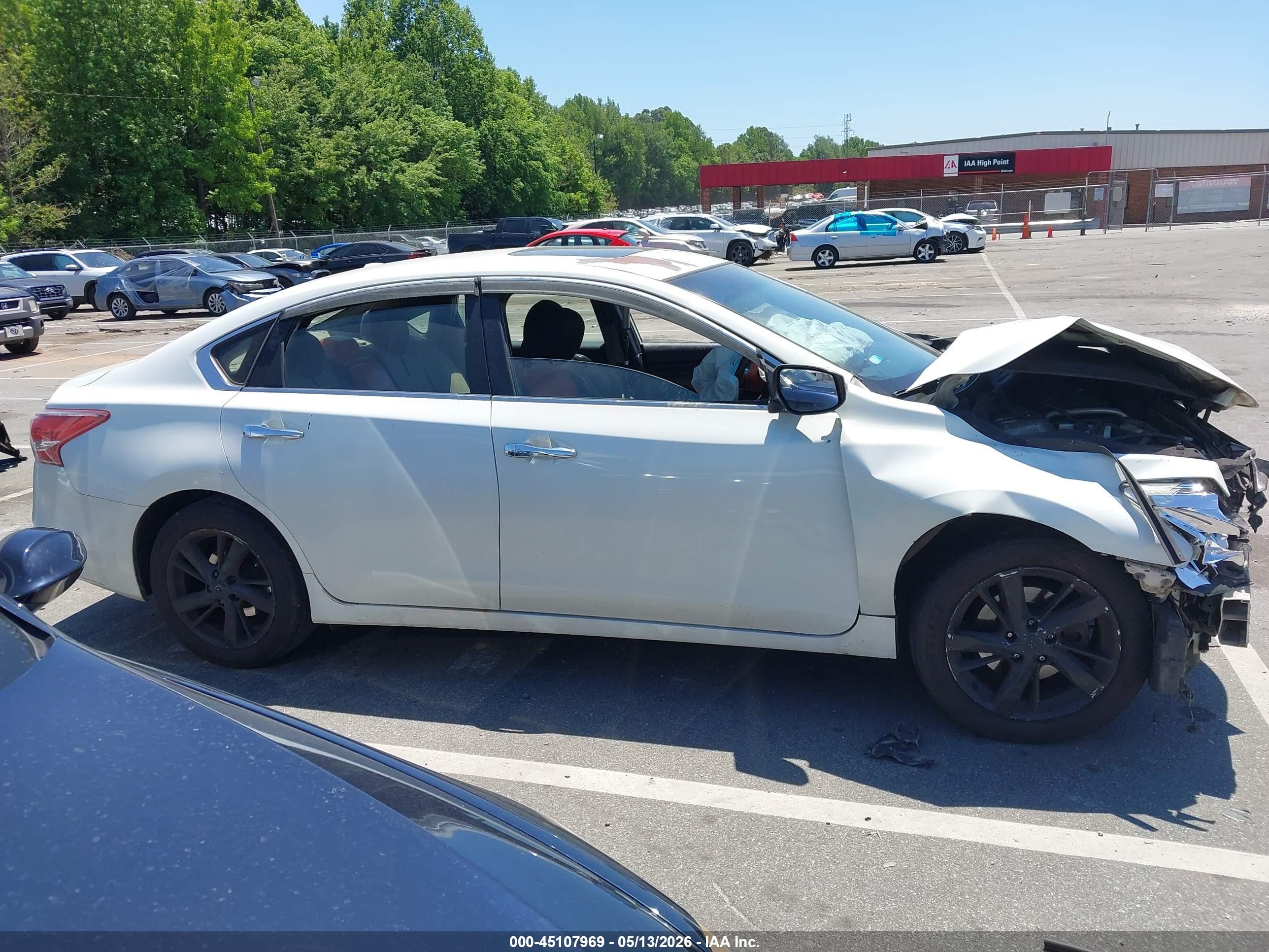 2013 Nissan Altima 2.5 Sl White vin: 1N4AL3AP0DN401426