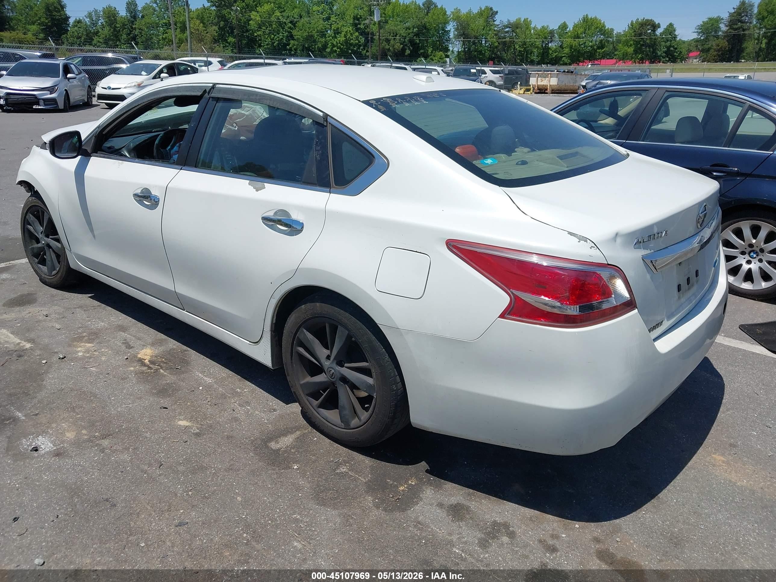 2013 Nissan Altima 2.5 Sl White vin: 1N4AL3AP0DN401426