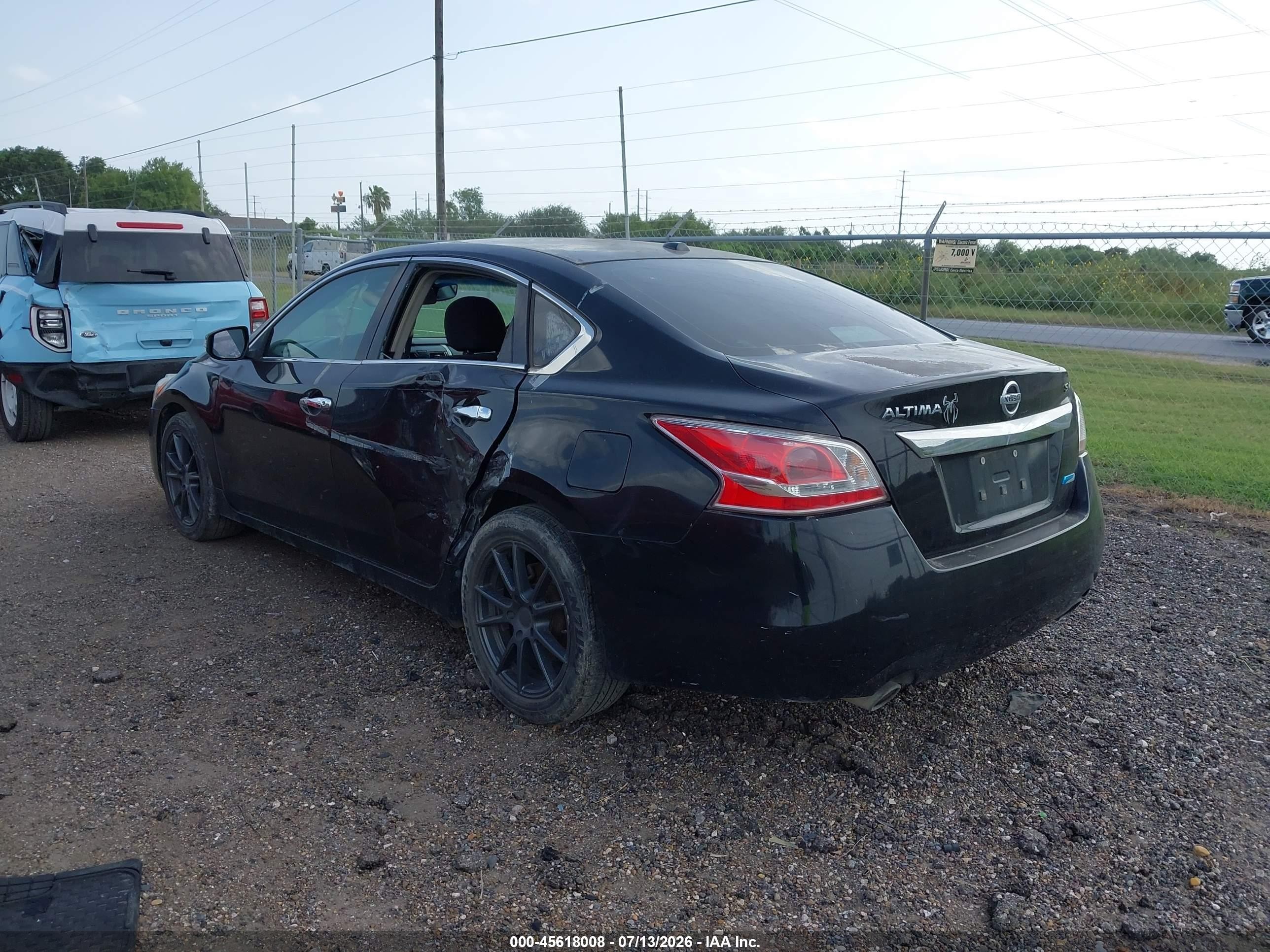 2013 Nissan Altima 2.5 Sv Black vin: 1N4AL3AP0DN409235