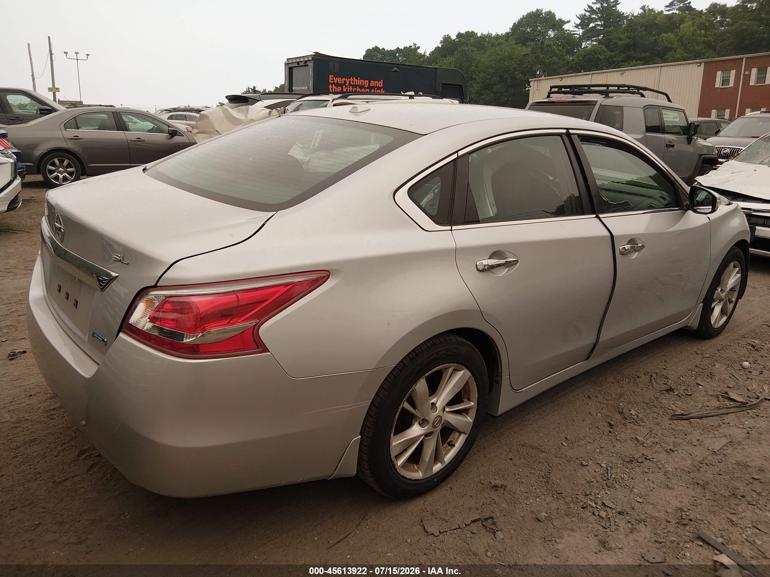 2013 Nissan Altima 2.5 Sl Серебряный vin: 1N4AL3AP0DN413110