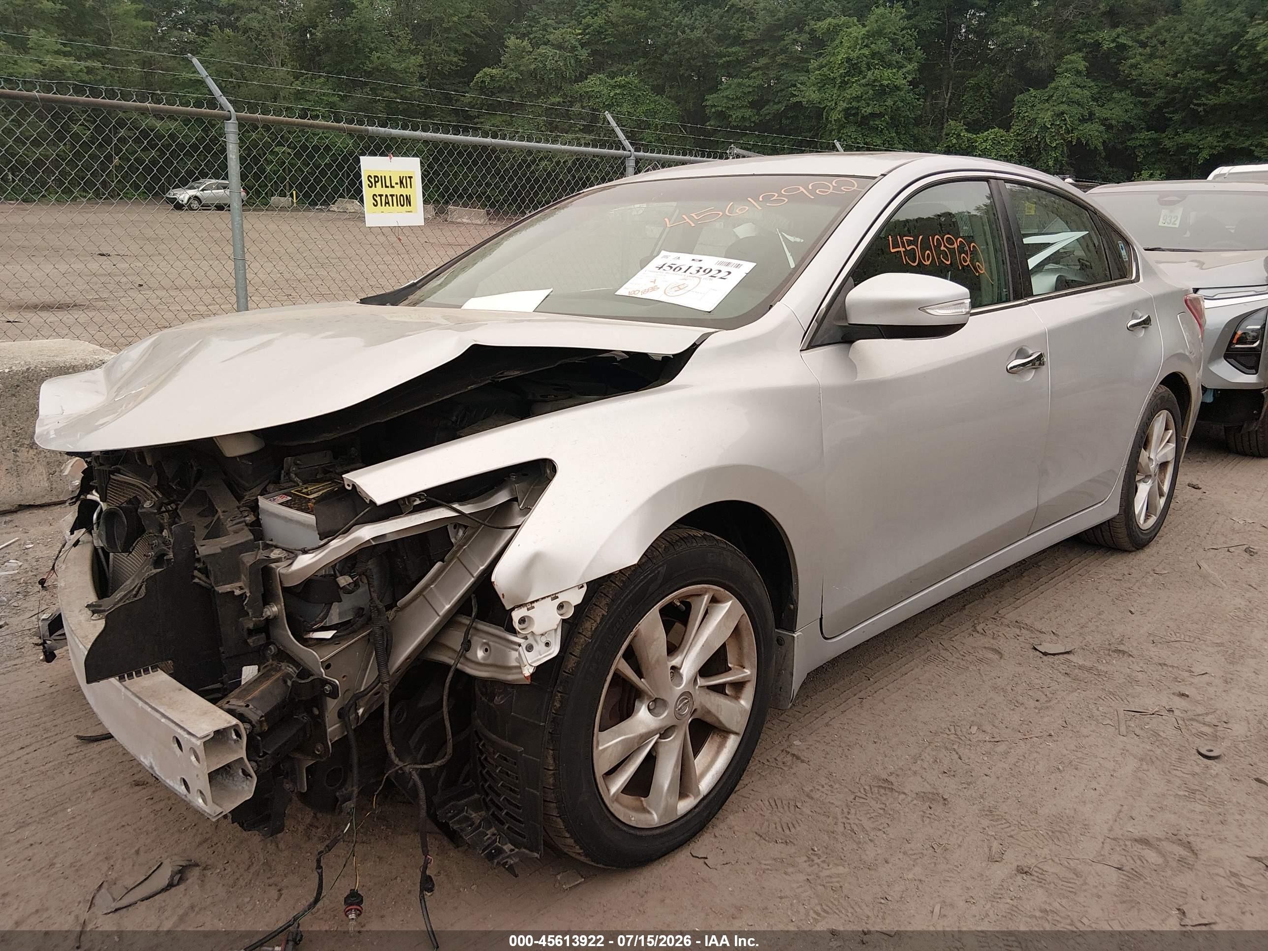 2013 Nissan Altima 2.5 Sl Серебряный vin: 1N4AL3AP0DN413110